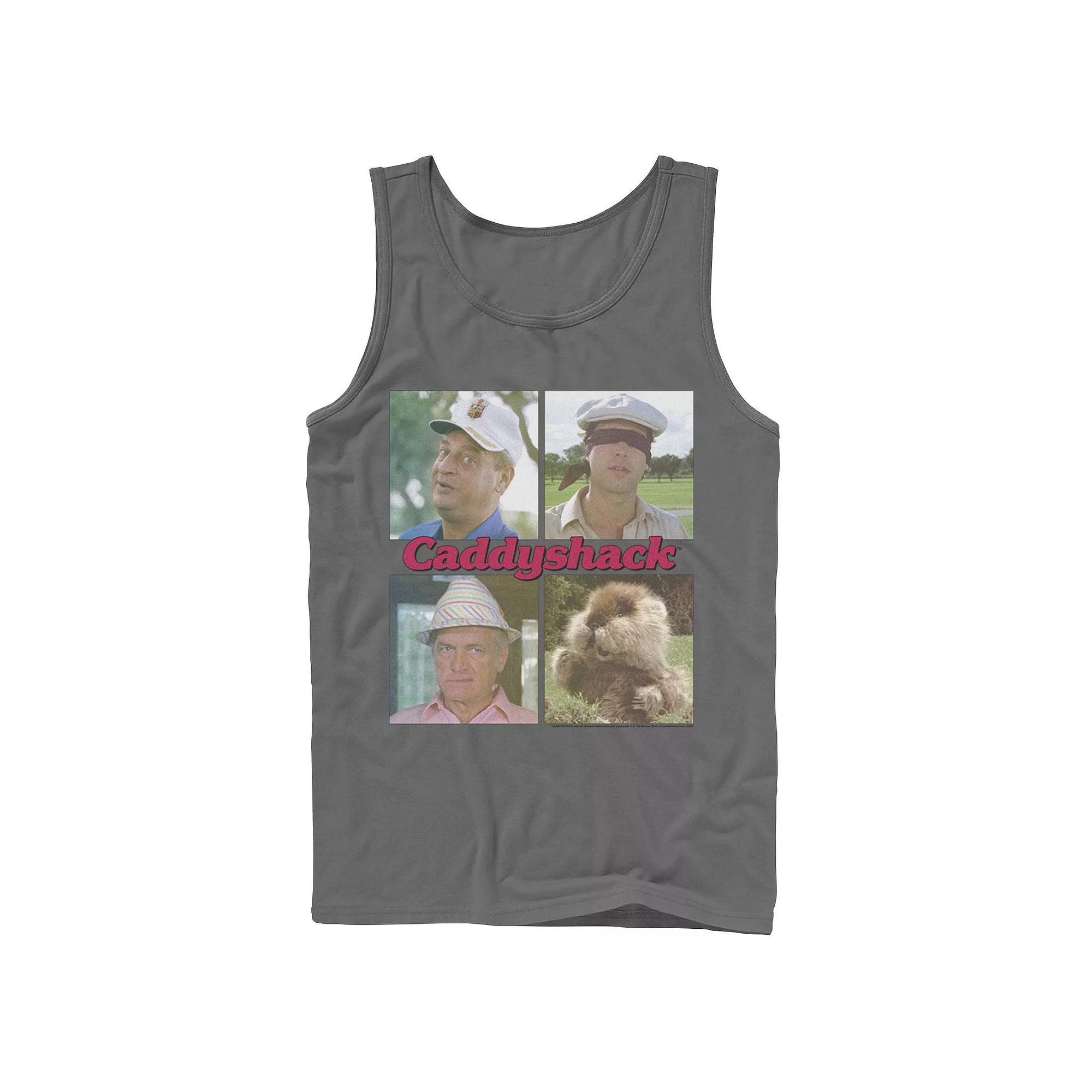 Men's Caddyshack Portrait Box Up Tank Top, Size: Small, Grey Product Image