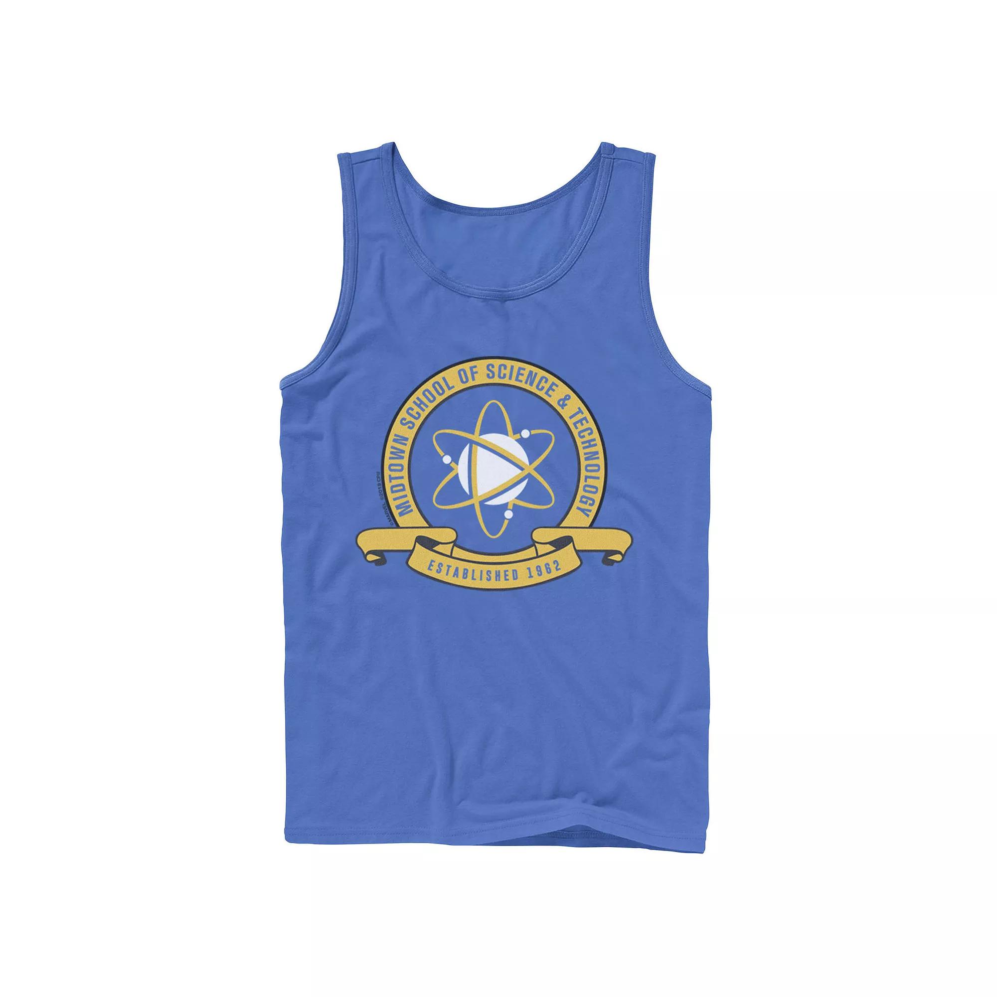 Men's Jurassic Park Neon Gradient Scene Tank Top,  Product Image