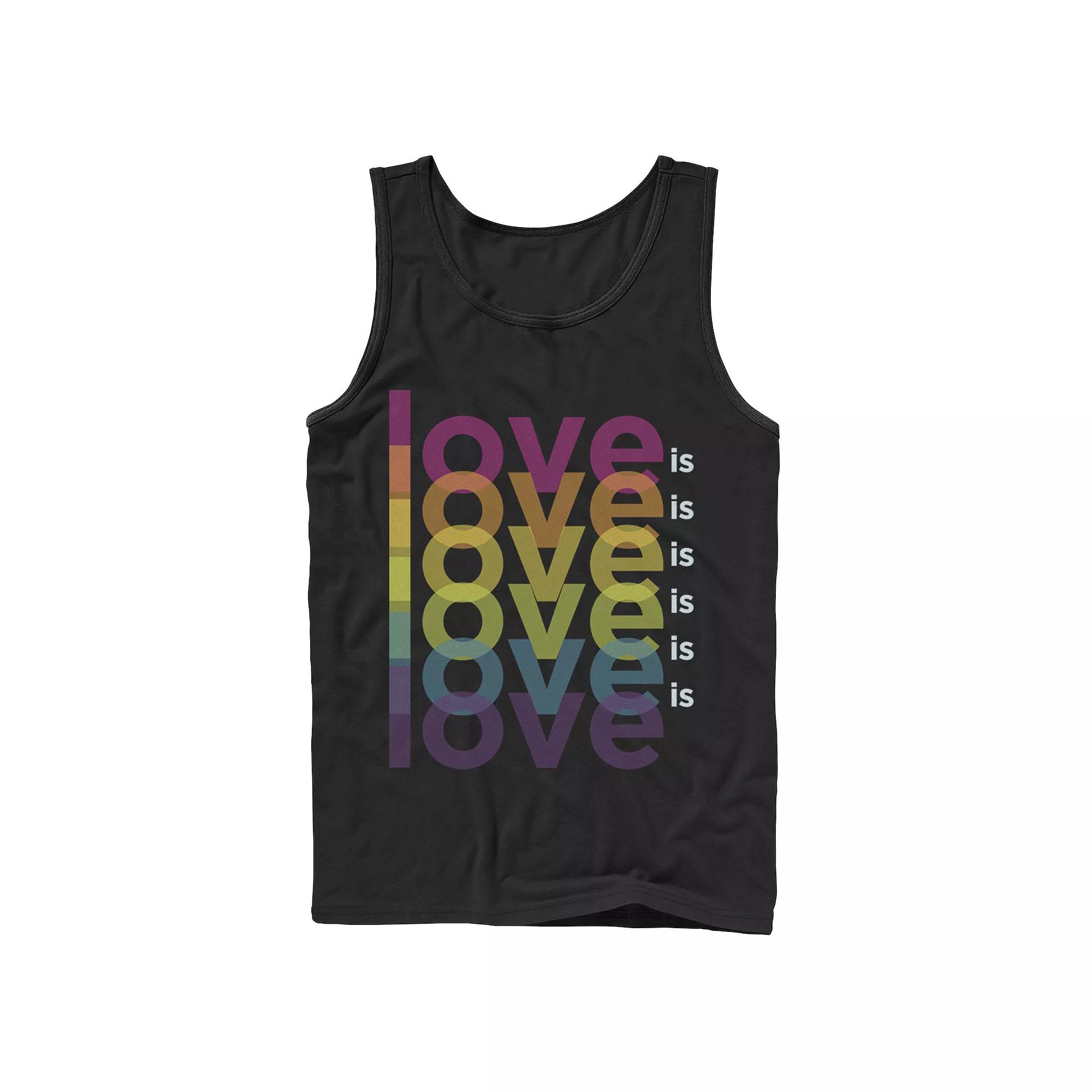 Men's Loveislove Pride Tank Top,  Product Image