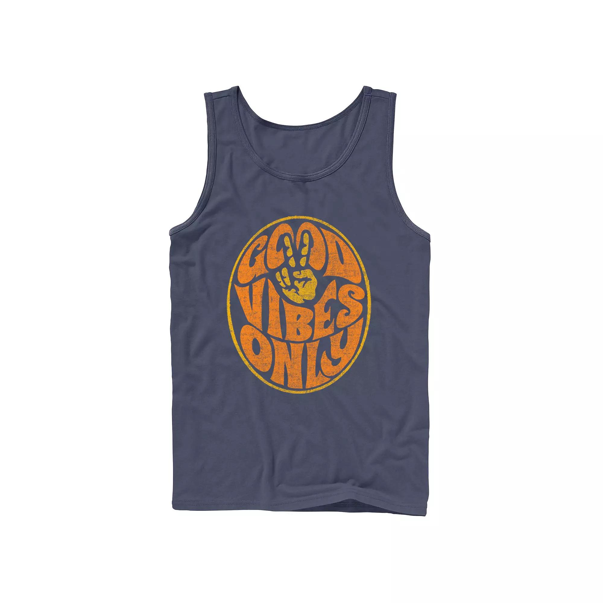Men's Fifth Sun Good Vibes Only Vintage Text Tank Top,  Product Image