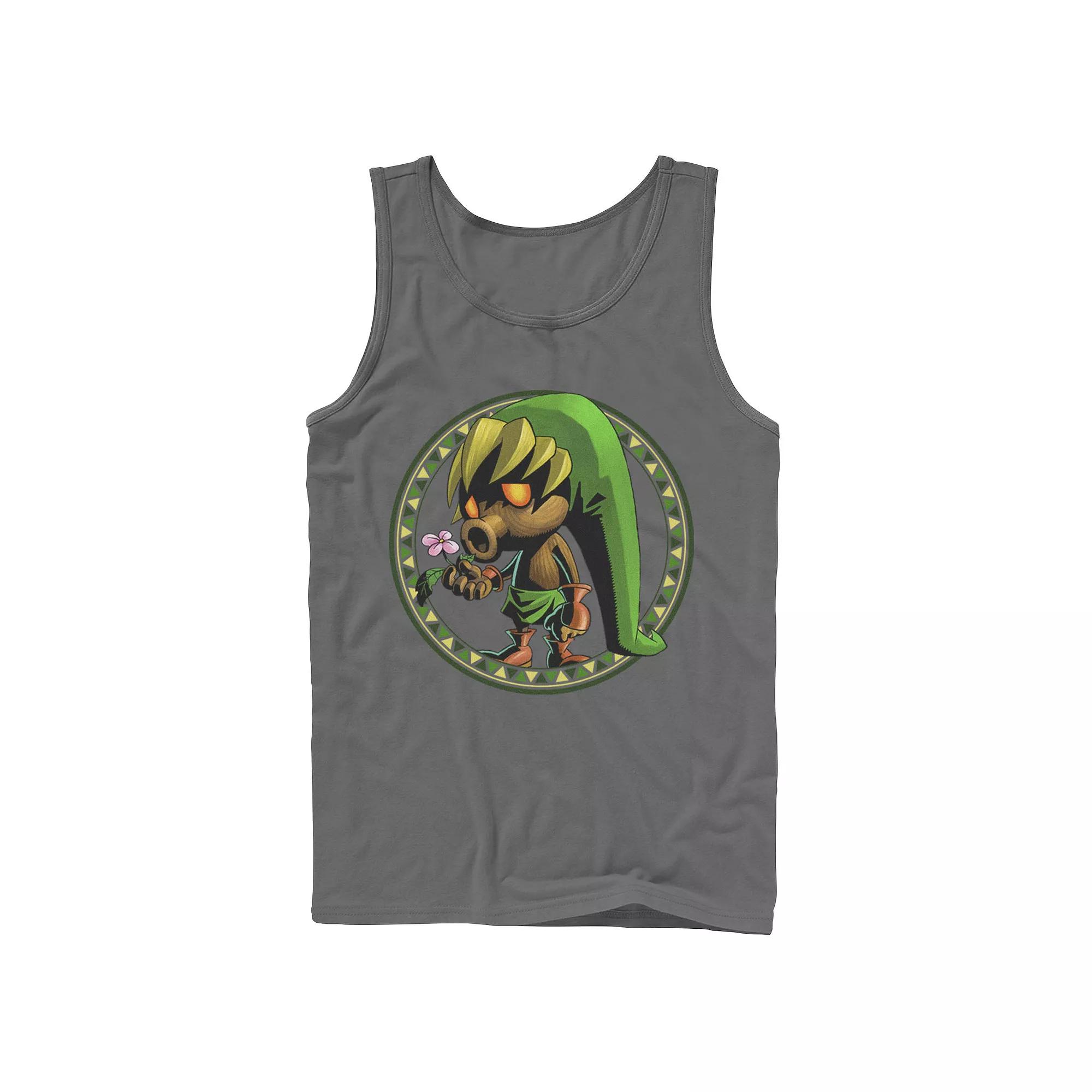 Men's The Legend Of Zelda Deku Mask Link Tank Top,  Product Image