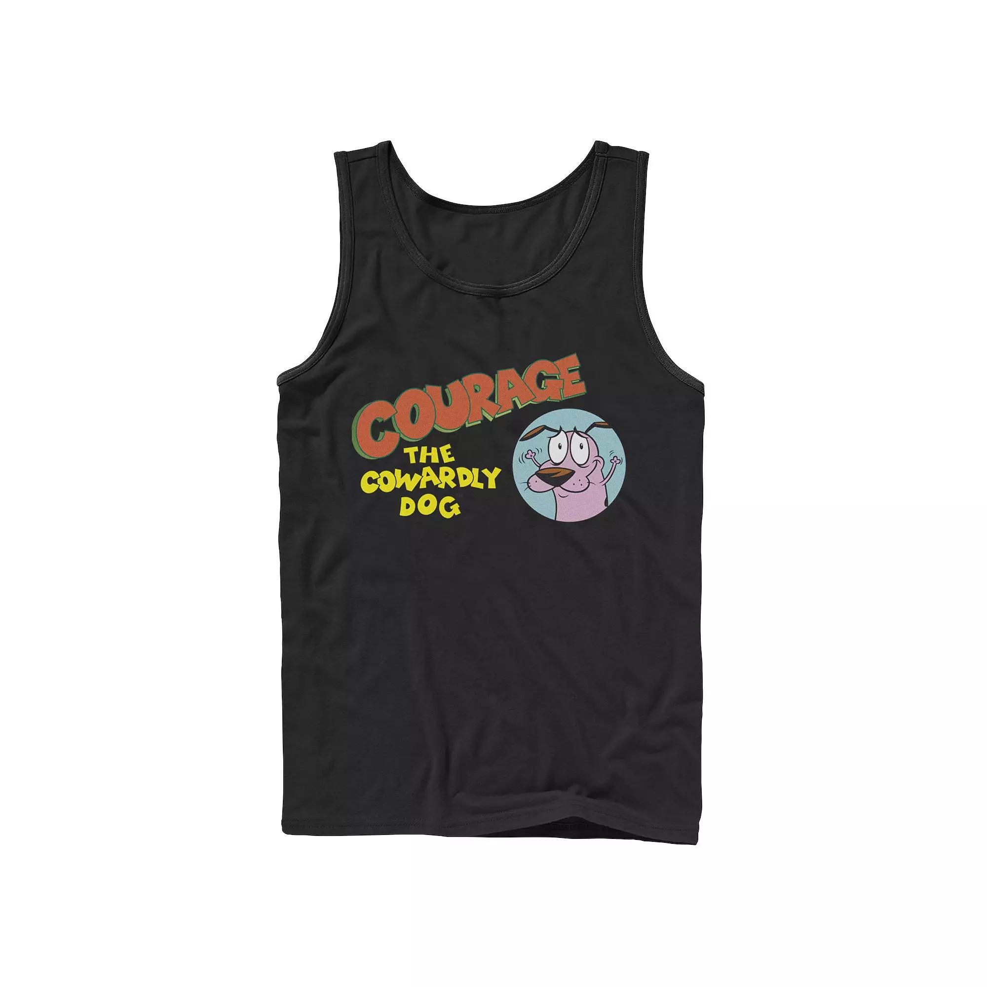 Men's Courage The Cowardly Dog Green Hue Abduction Tank Top,  Product Image