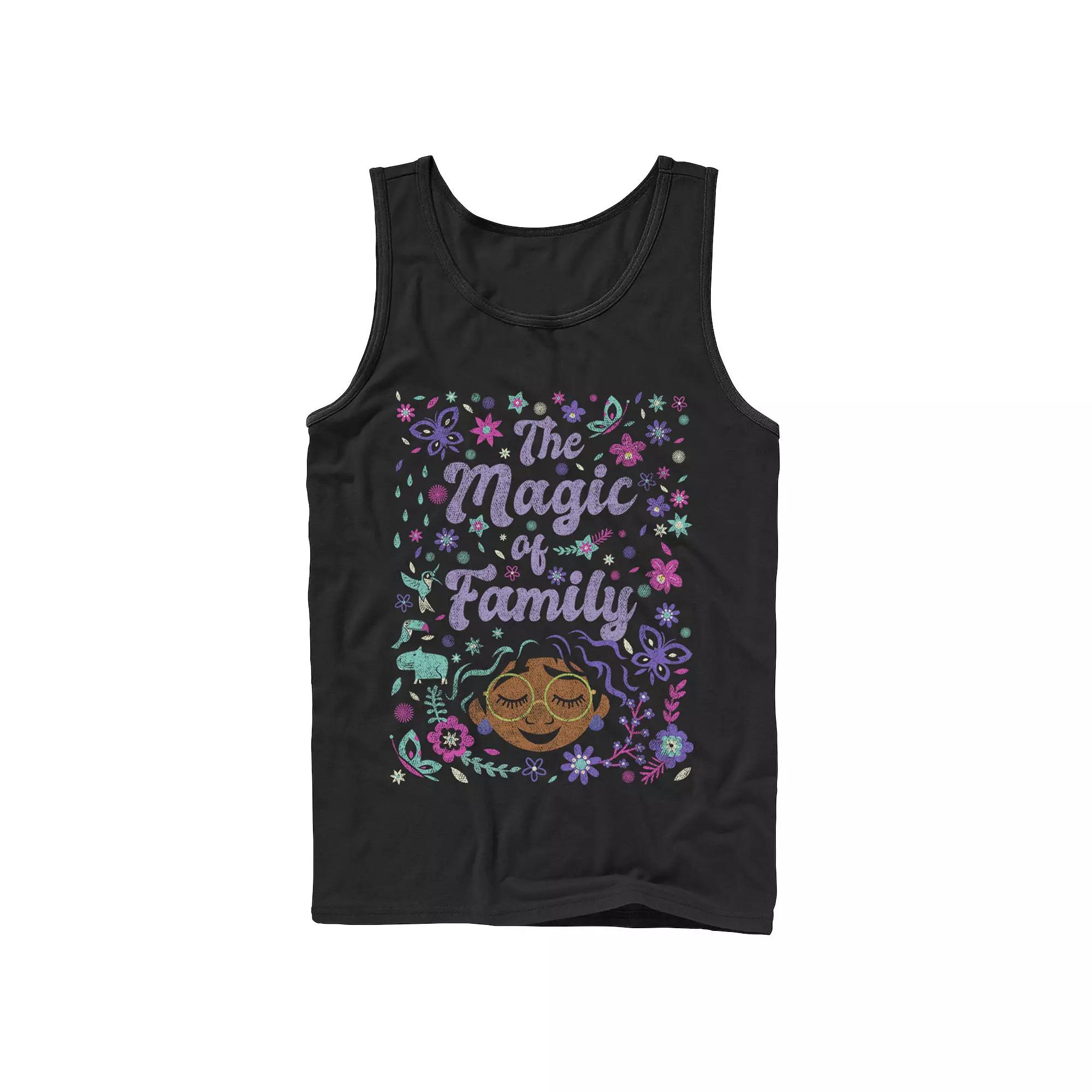 Disney's Encanto Men's The Magic Of Family Collage Poster Tank Top,  Product Image