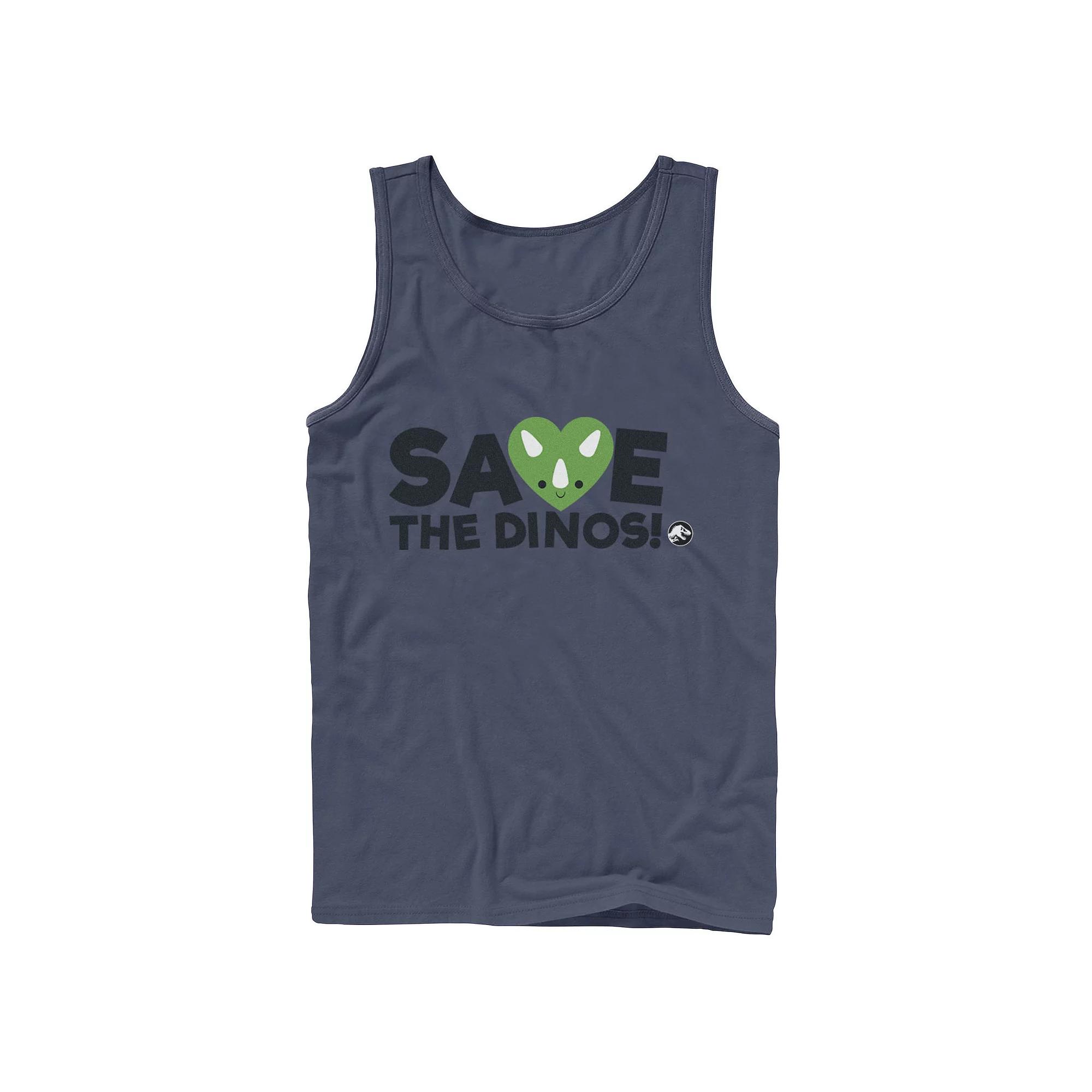 Men's Jurassic World: Fallen Kingdom Save The Dinos! Tank Top,  Product Image