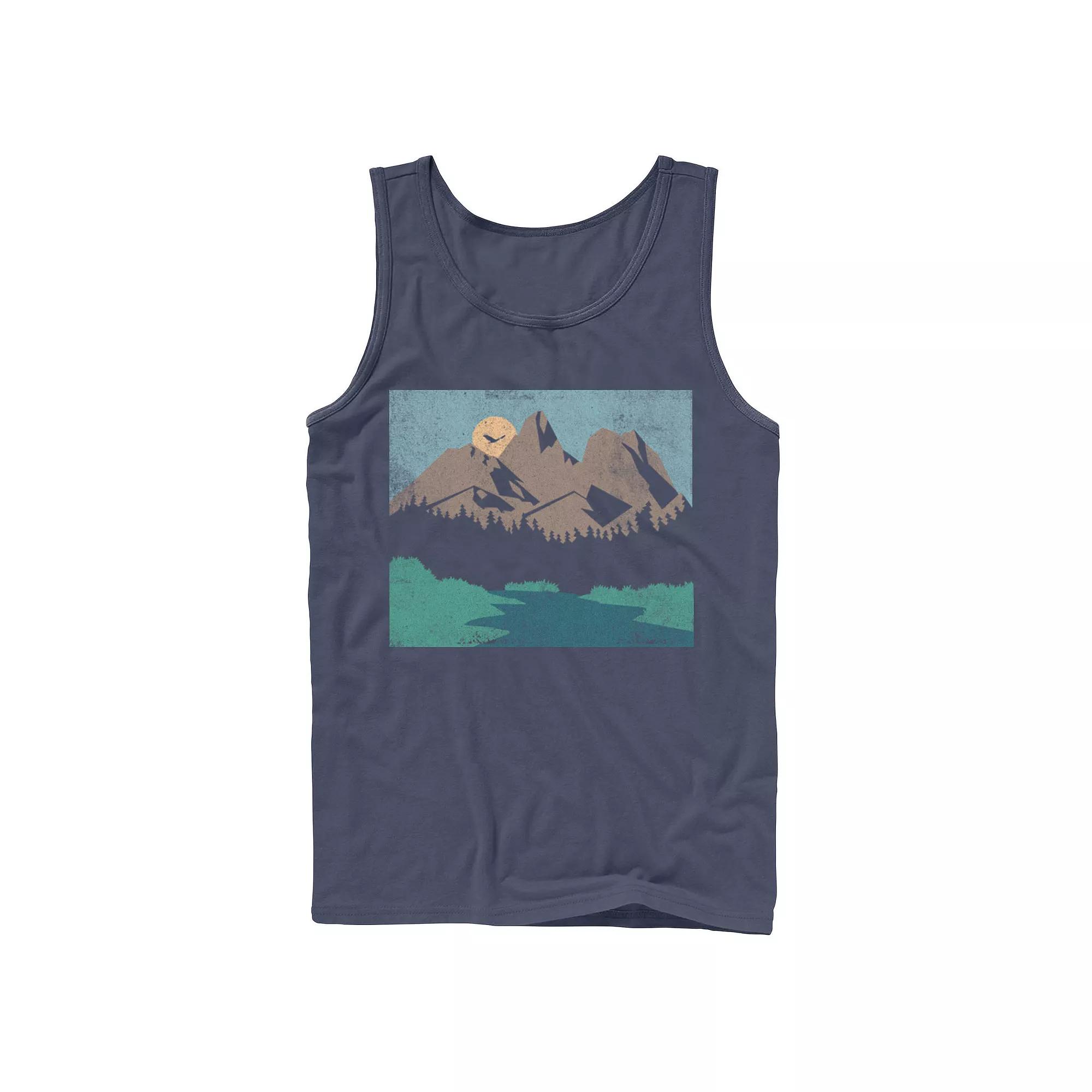Men's Fifth Sun Outdoors Mountain Sketch Tank Top,  Product Image