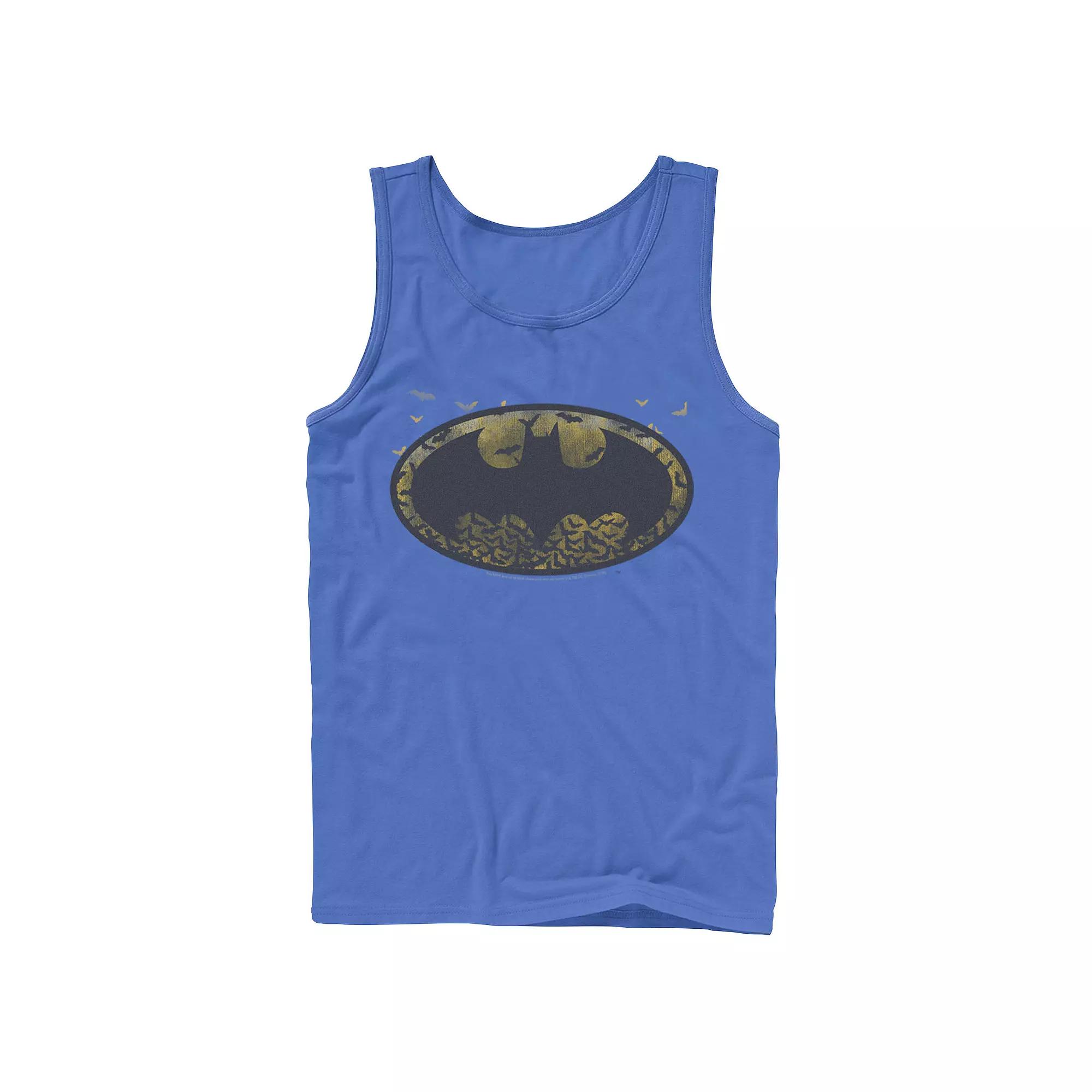 Men's DC Comics Batman Side Portrait Logo Tank Top,  Product Image