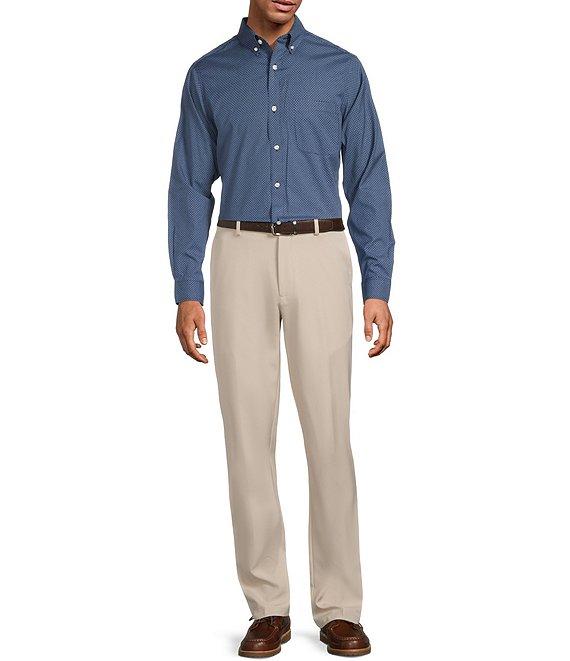 Gold Label Roundtree & Yorke Slim Fit Non-Iron Long Sleeve Circle Geo Print Sport Shirt Product Image