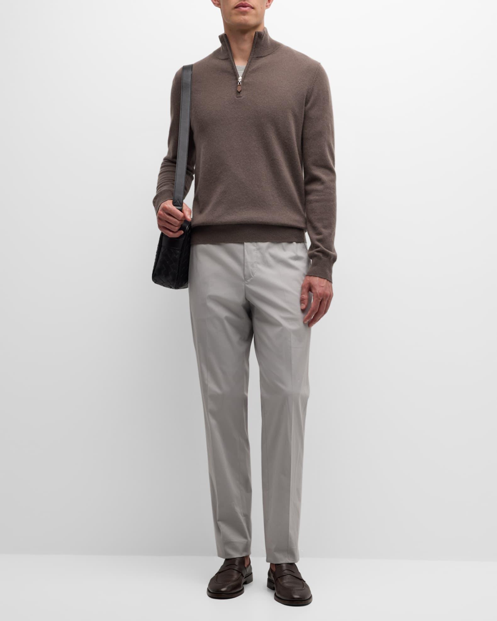 Men's Cashmere Quarter-Zip Sweater Product Image