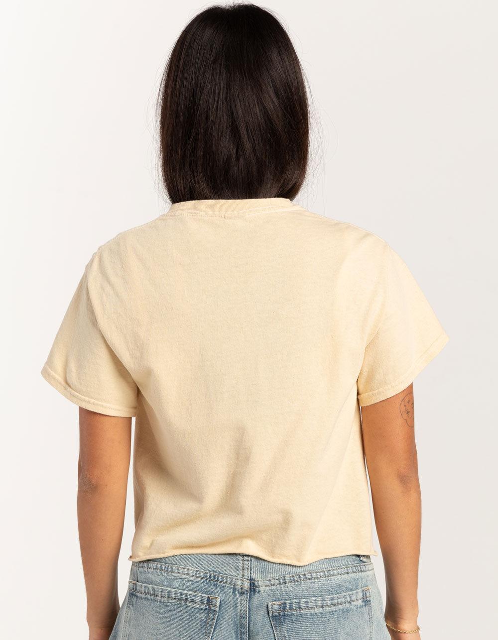 FULL TILT Georgia Peach Womens Crop Tee - TAN Product Image