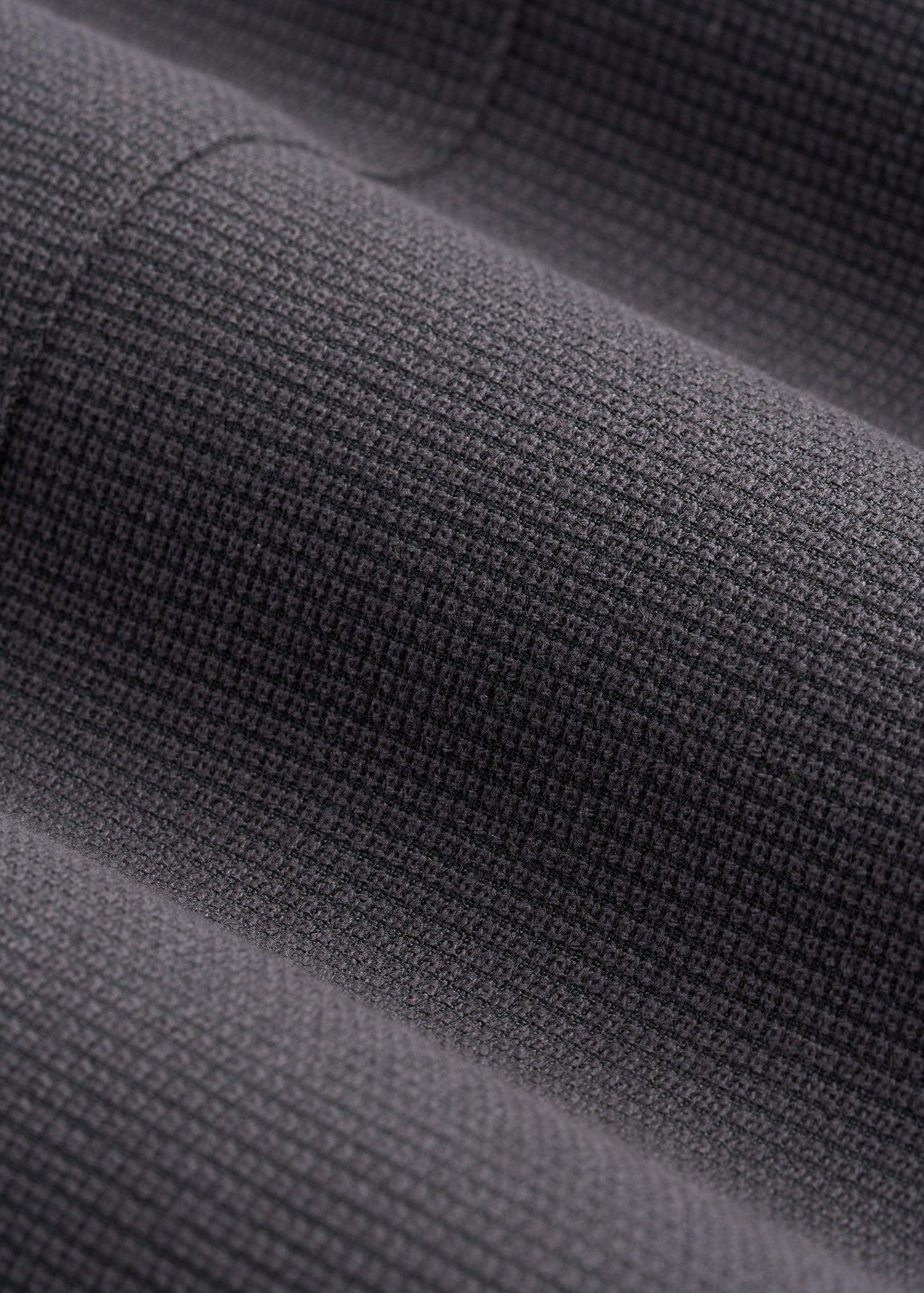 Textured Garment Washed Stretch Cotton Blazer for Tall Men in Iron Grey Male Product Image