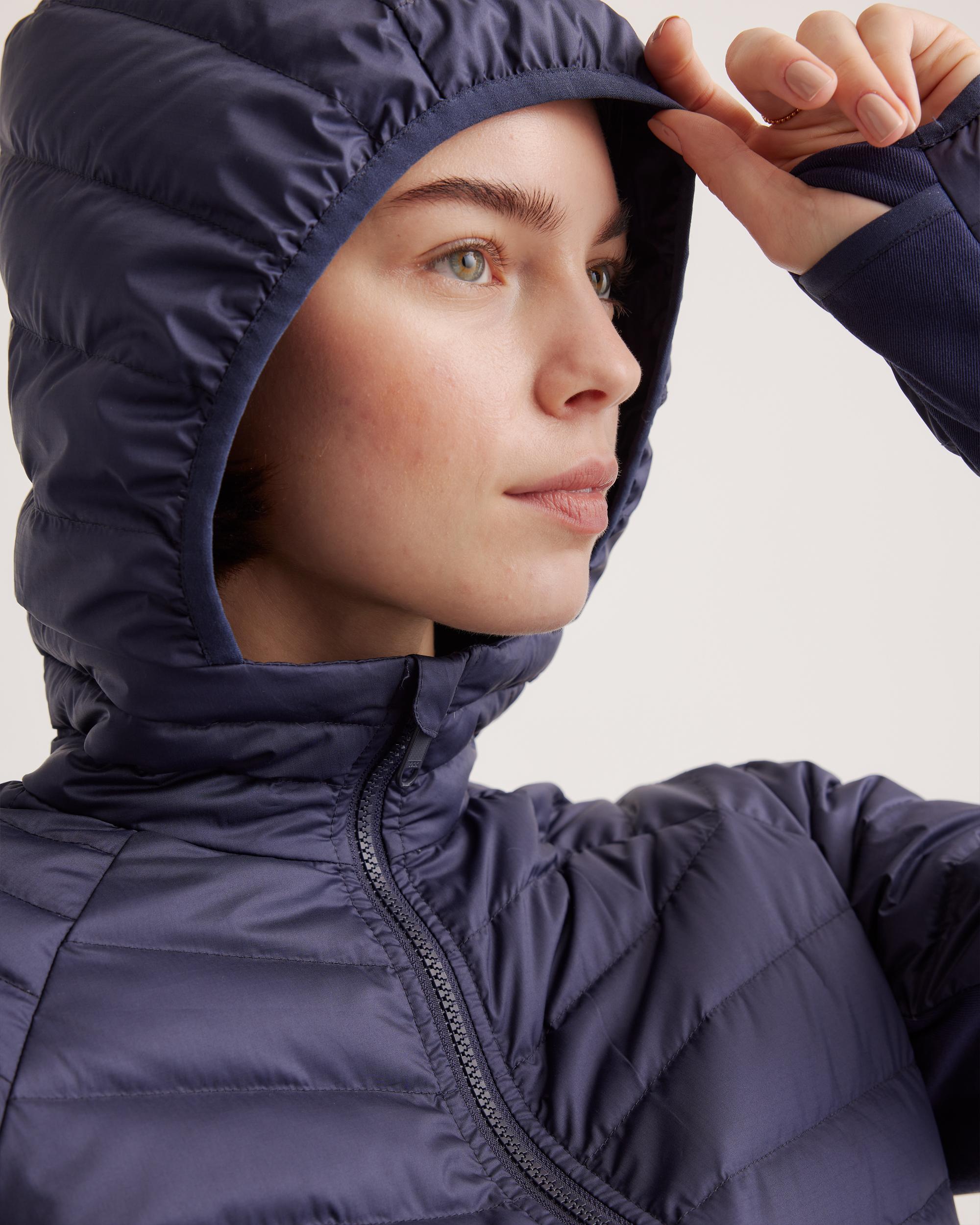 Quince | Women's Lightweight Down Packable Long Puffer Jacket Recycled Polyester Product Image