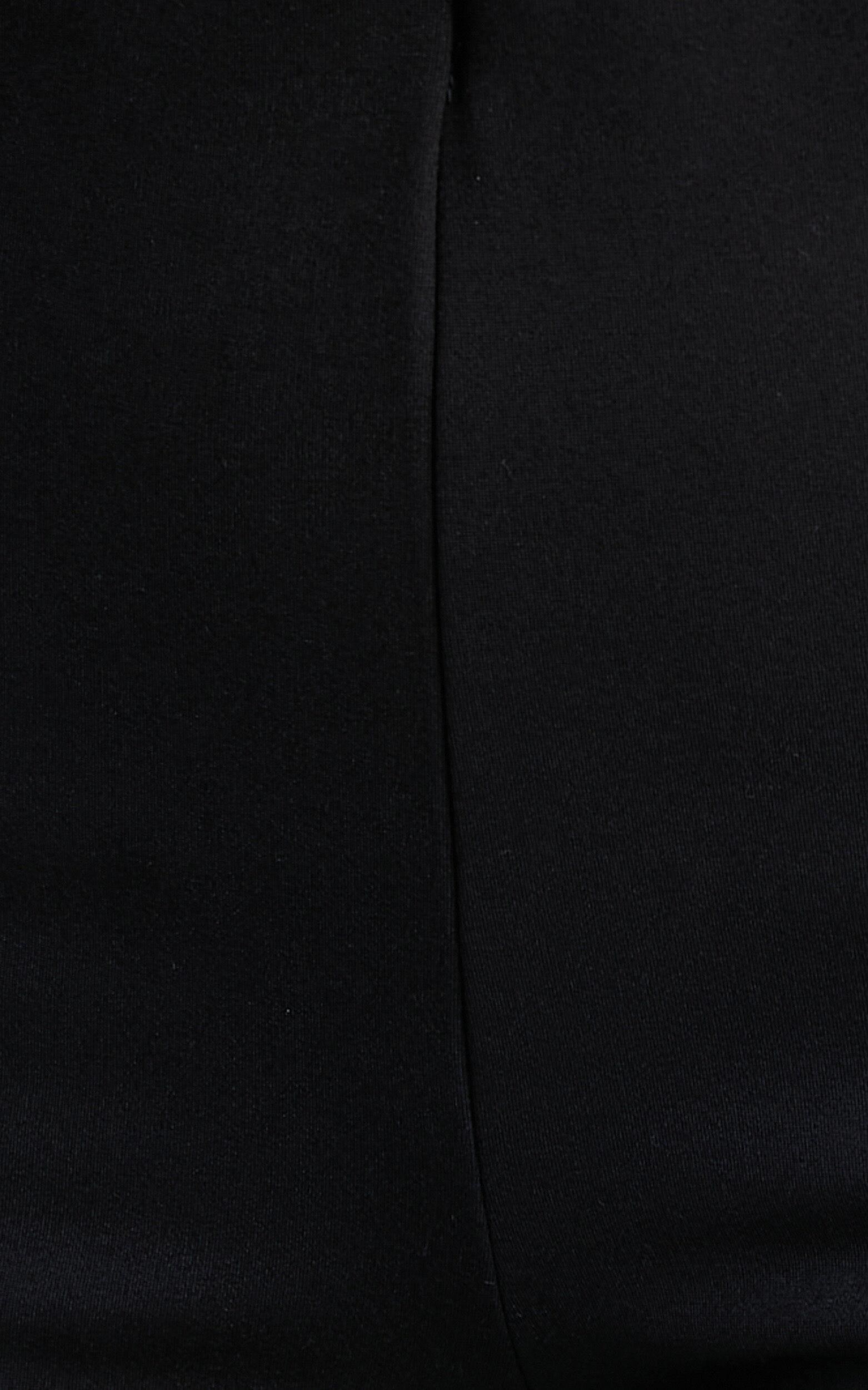 Hermina Pants - High Waisted Ponte Flare Pants in Black Product Image