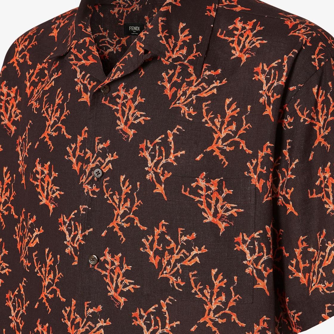 ShirtBrown linen shirt Product Image