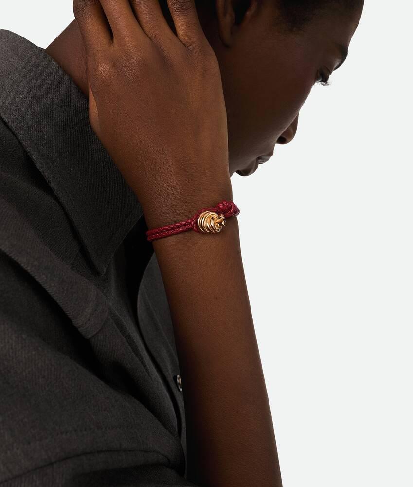 Knot Leather Bracelet in Rosewood Product Image
