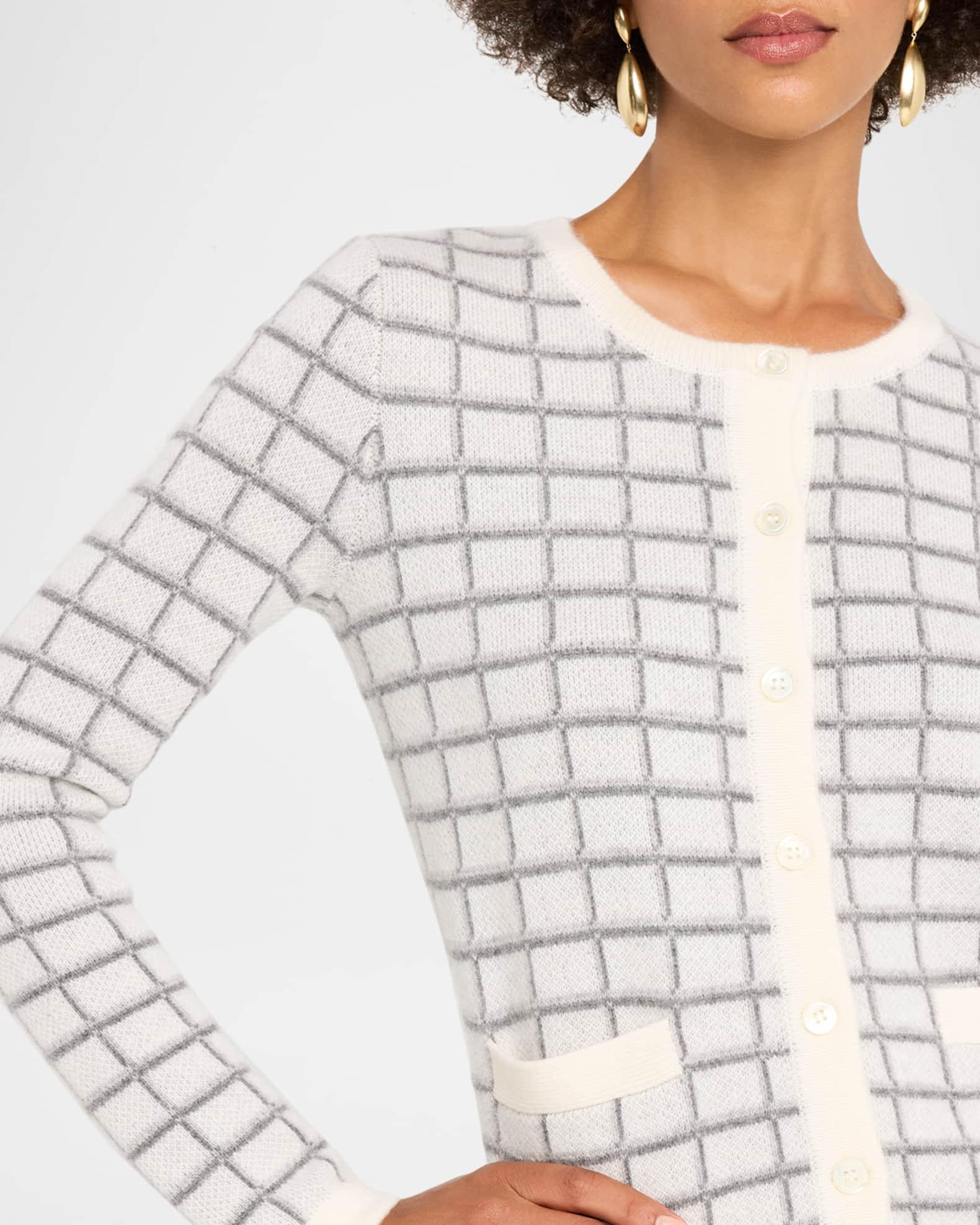 Cashmere Jacquard Grid Jacket Product Image
