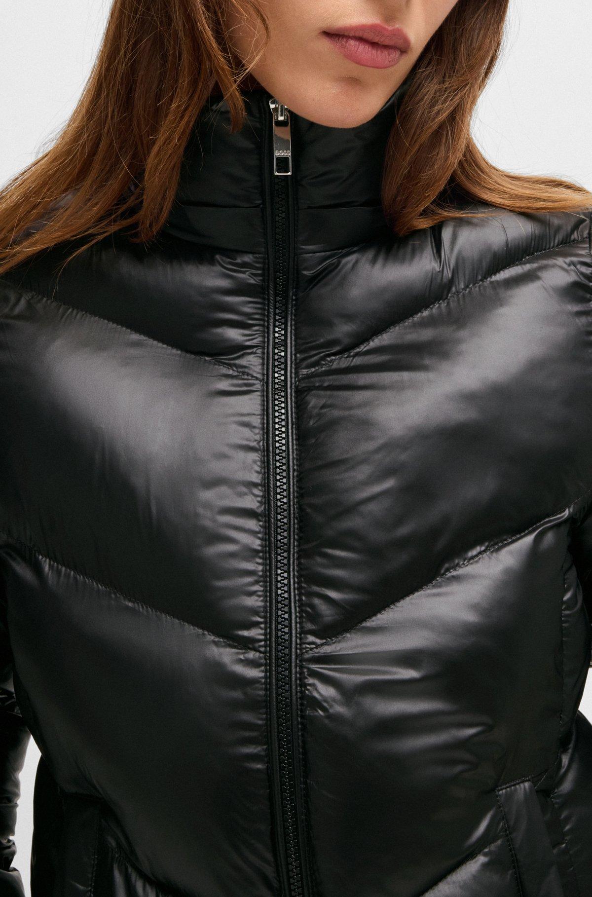 Water-repellent padded jacket with adjustable hood Product Image