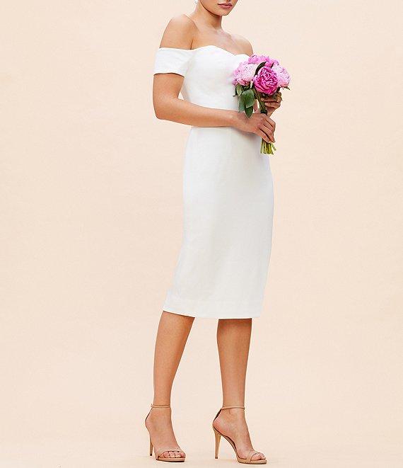 Dress the Population Bailey Off-The-Shoulder Sweetheart Neck Sheath Dress Product Image