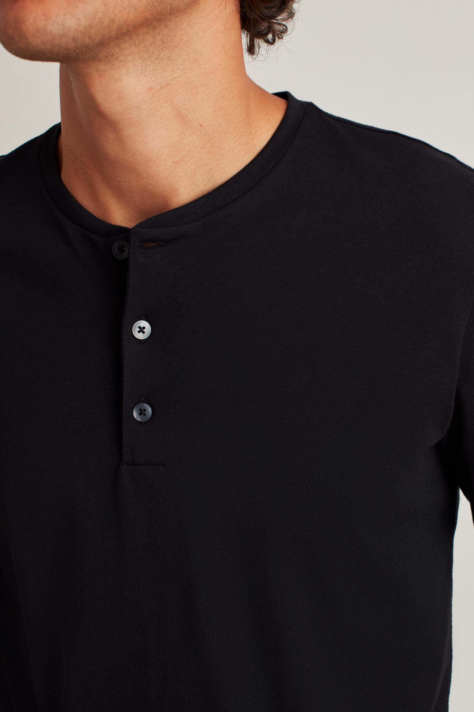 Pima Performance Long Sleeve Henley Product Image