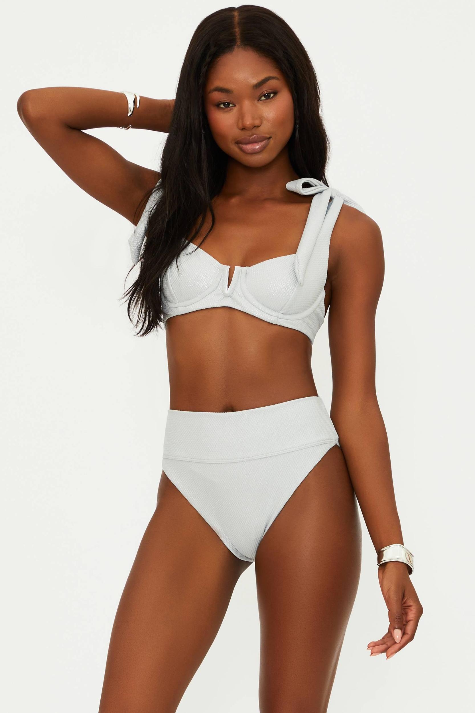 Blair Top Silver Shine Waffle Product Image