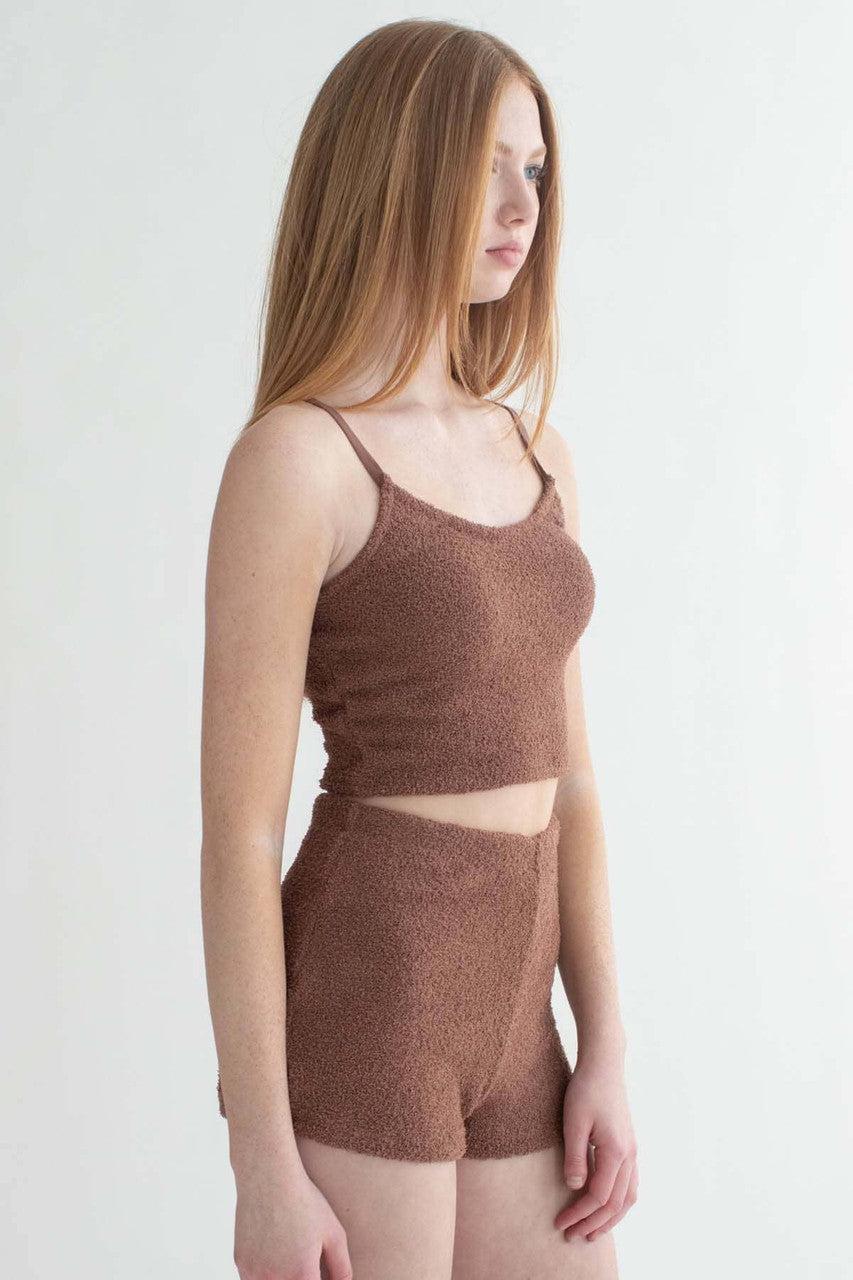 Brown Teddi Cami & Shorts Set Product Image