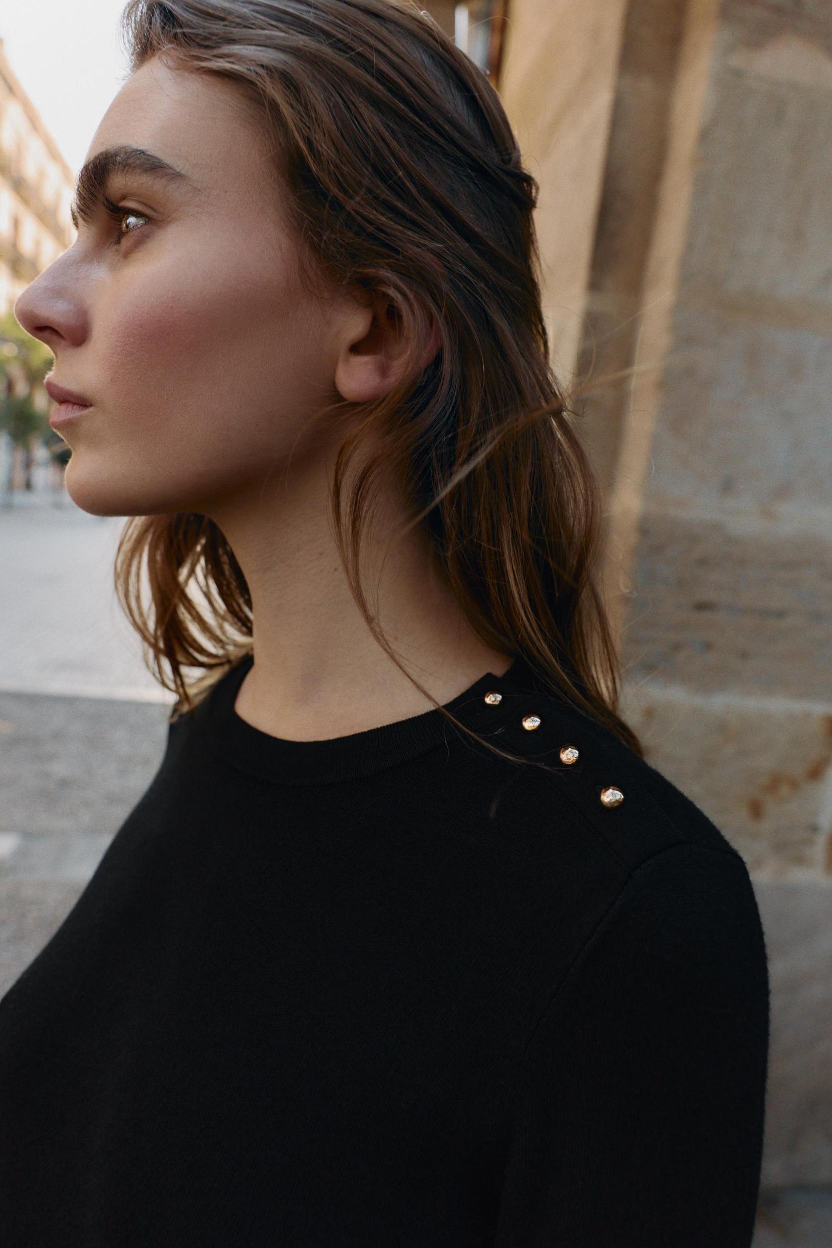 BUTTON KNIT JUMPER Product Image