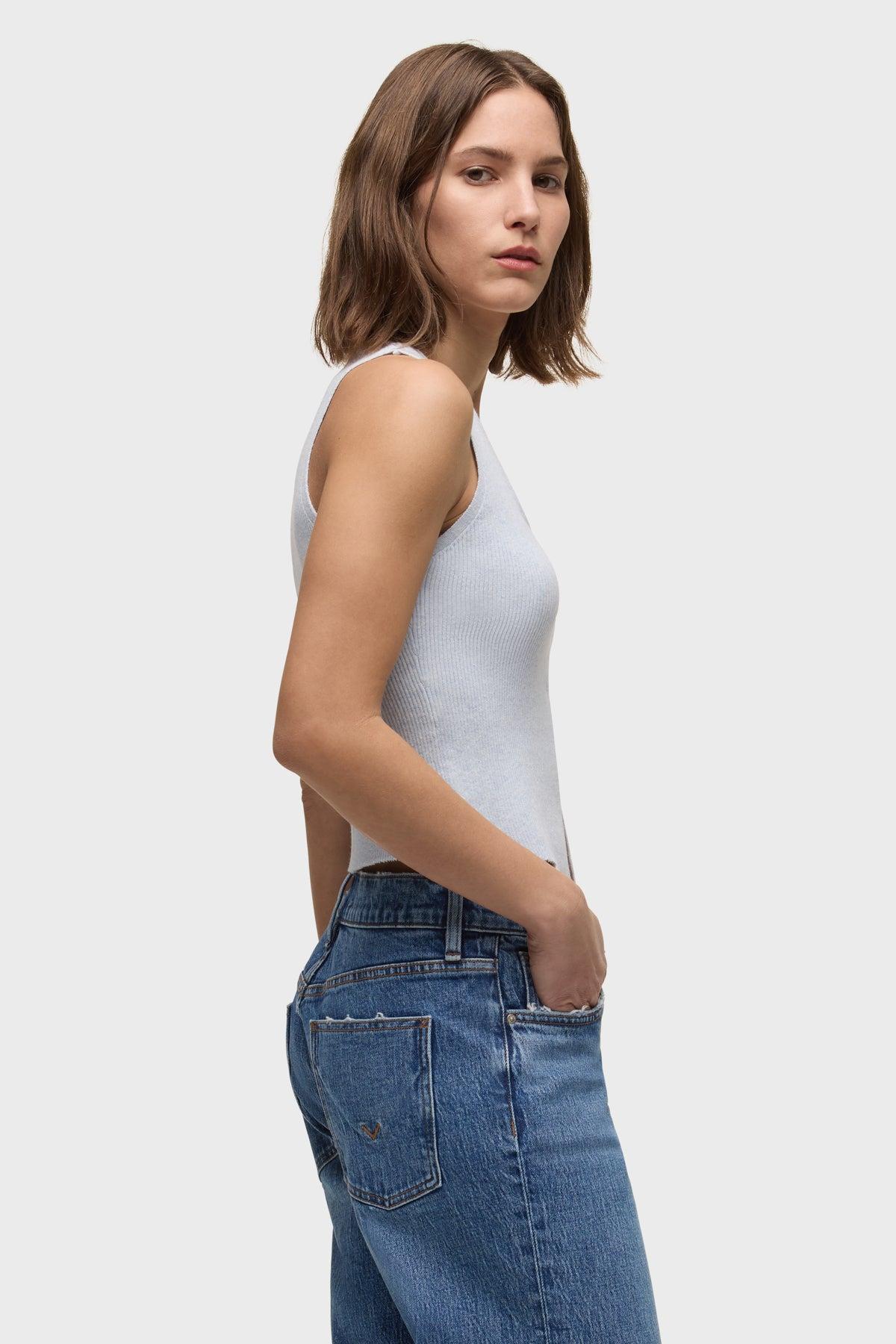 Sleeveless V-Neck Sweater Female Product Image