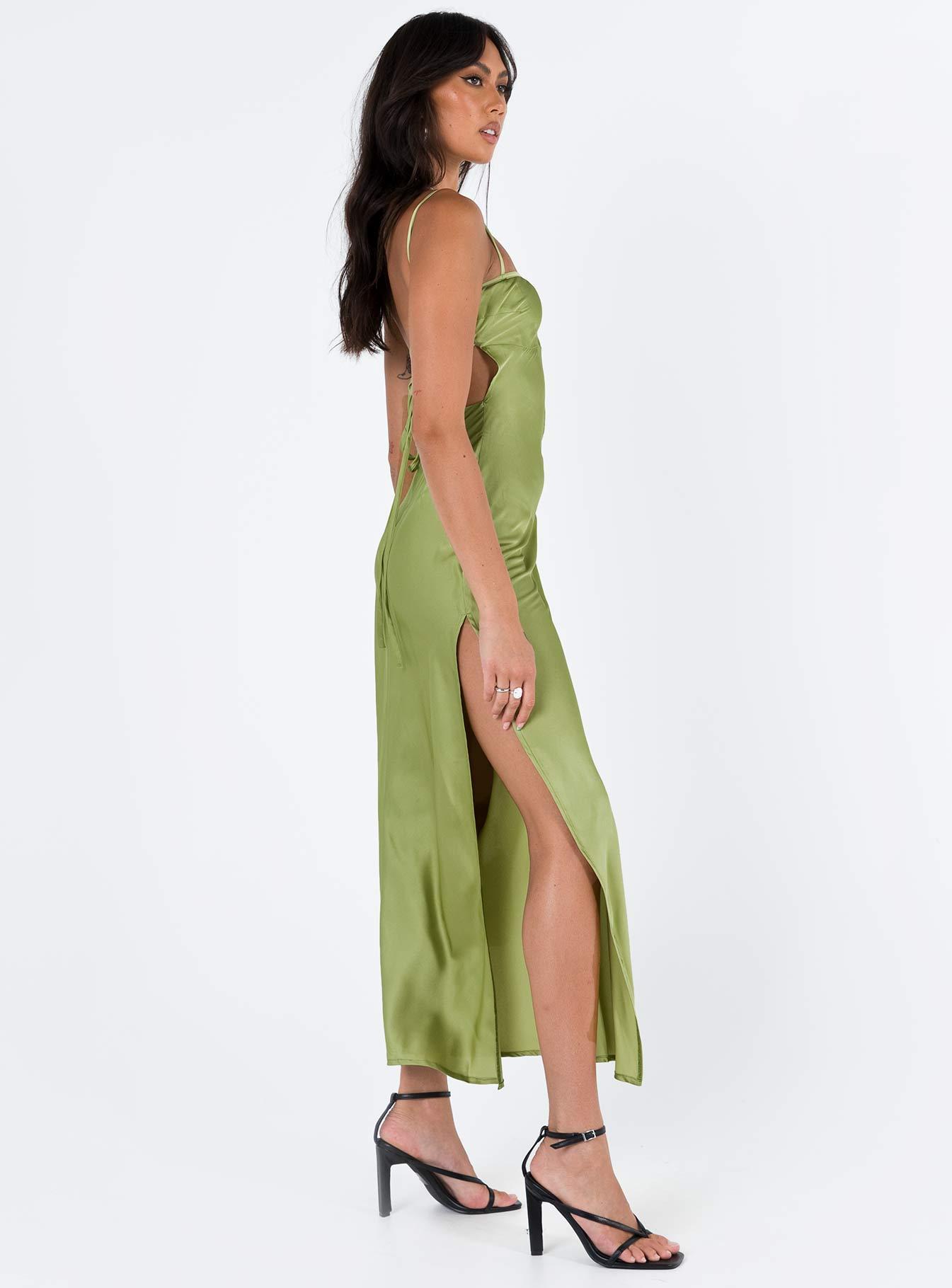 Leyana Maxi Dress Green Product Image