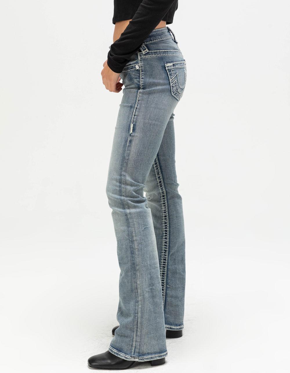TRUE RELIGION Becca Mid Rise Super T Womens Bootcut Jeans - MEDIUM WASH Product Image