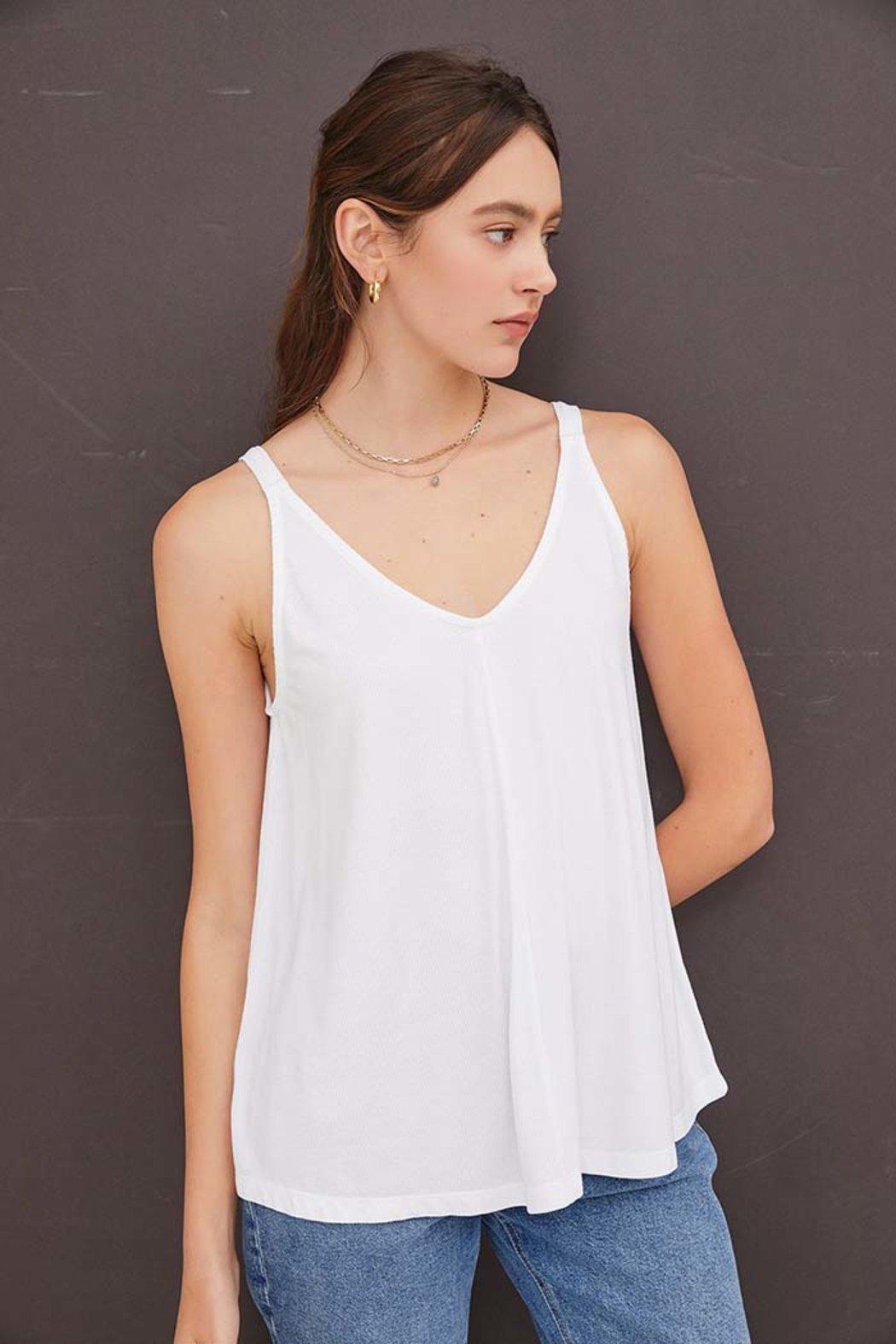 Flowy V Neck Tank Top Product Image