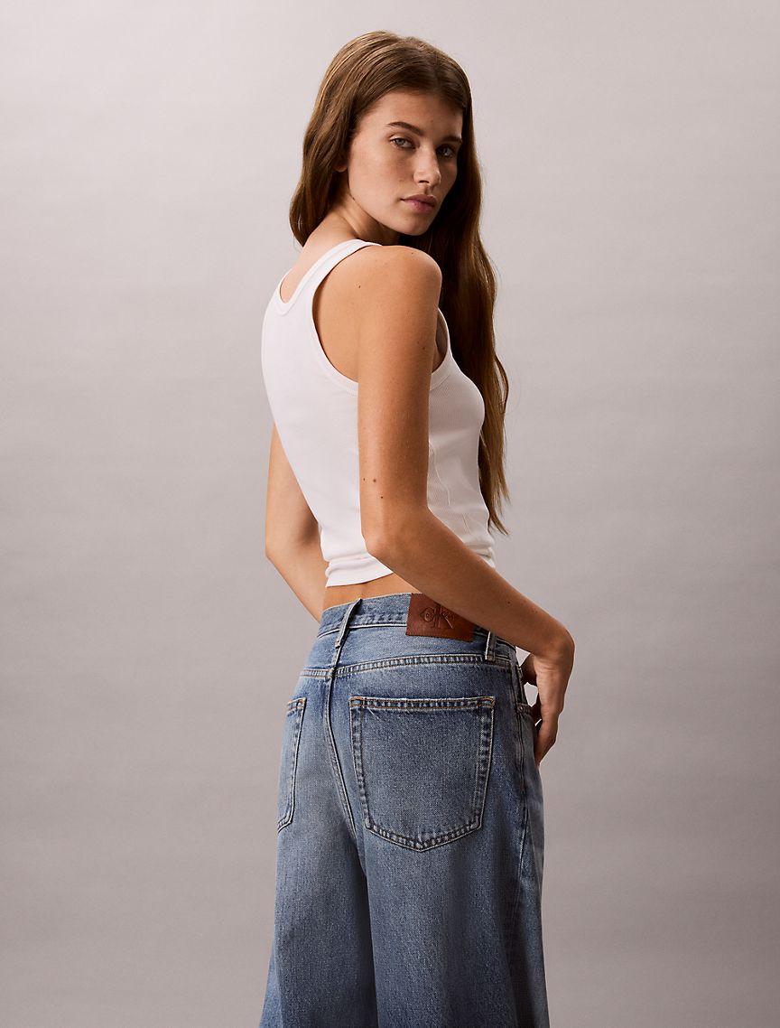 Contour Rib Logo Graphic Tank Top Product Image