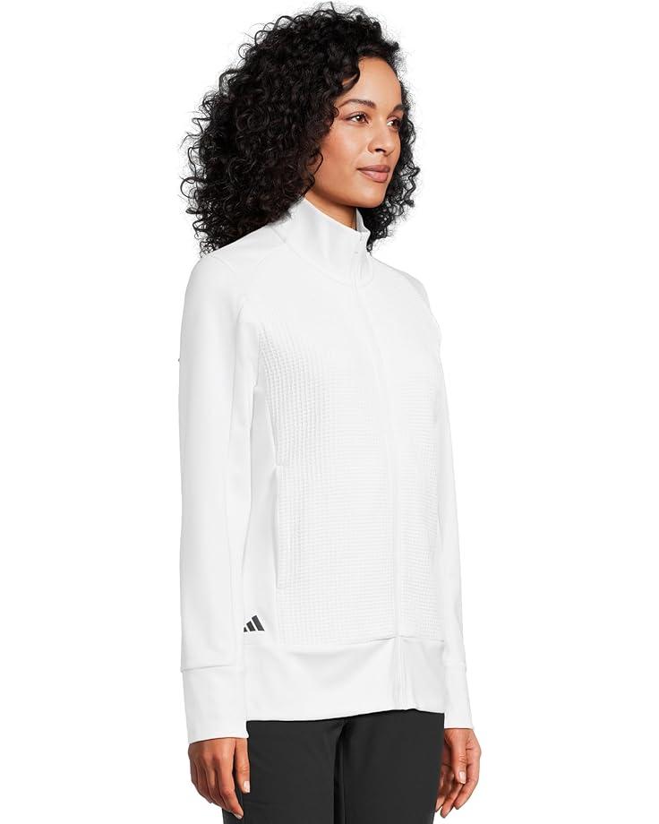 Textured Waffle Knit Full-zip Jacket Product Image