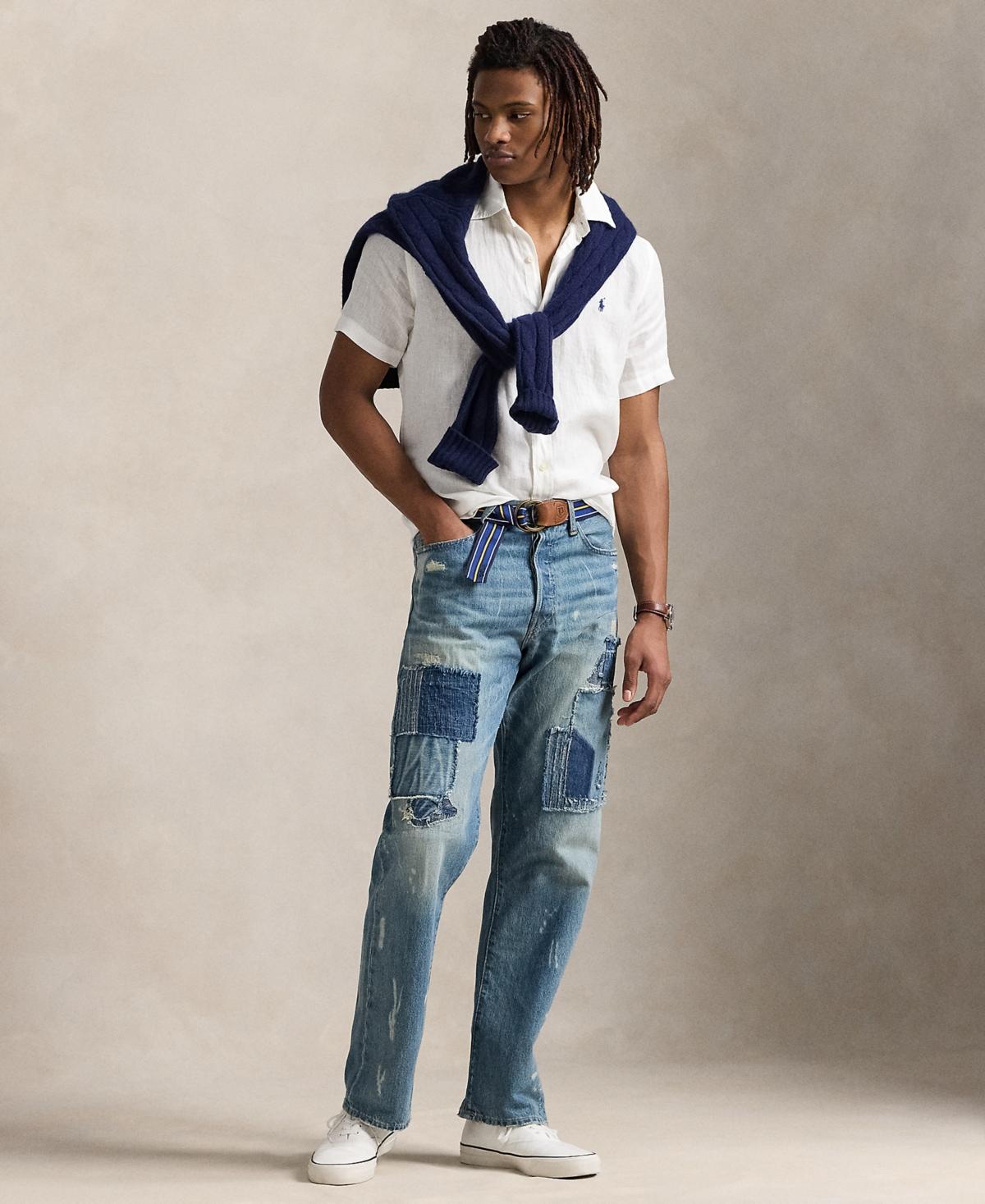 POLO RALPH LAUREN Camicia In Popeline Stretch Slim-fit Shirt In Bianco Product Image