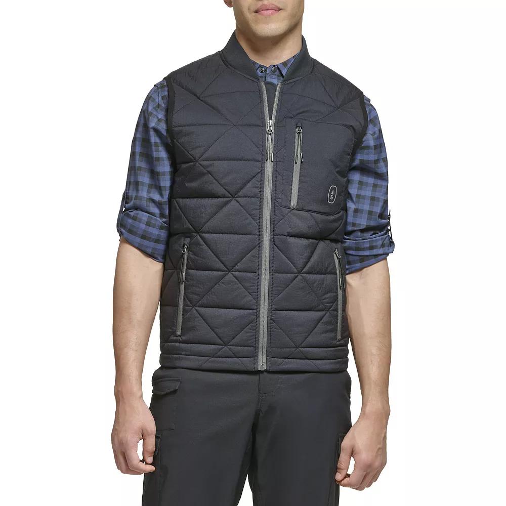 Men's G.H. Bass & Co. Diamond Quilted Vest, Size: Medium, Black Product Image