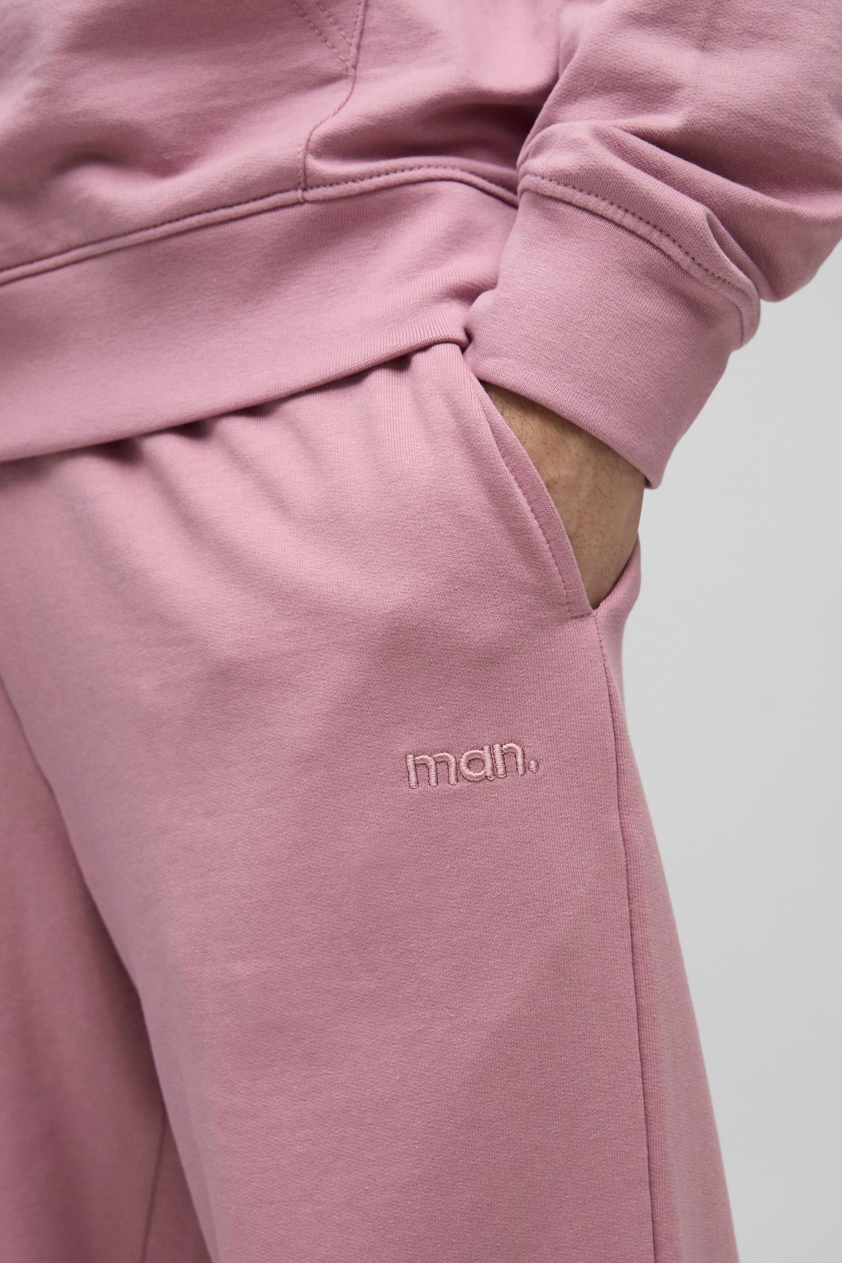 260GSM Loopback Basic MAN. Regular Fit Sweatpants | boohooMAN USA Product Image