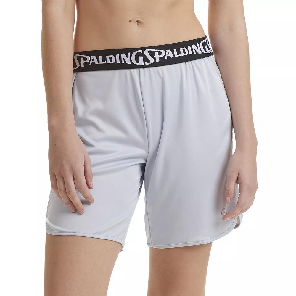 Women's Spalding Mesh Basketball Shorts, Size: XS, Grey Lunar Rock Product Image