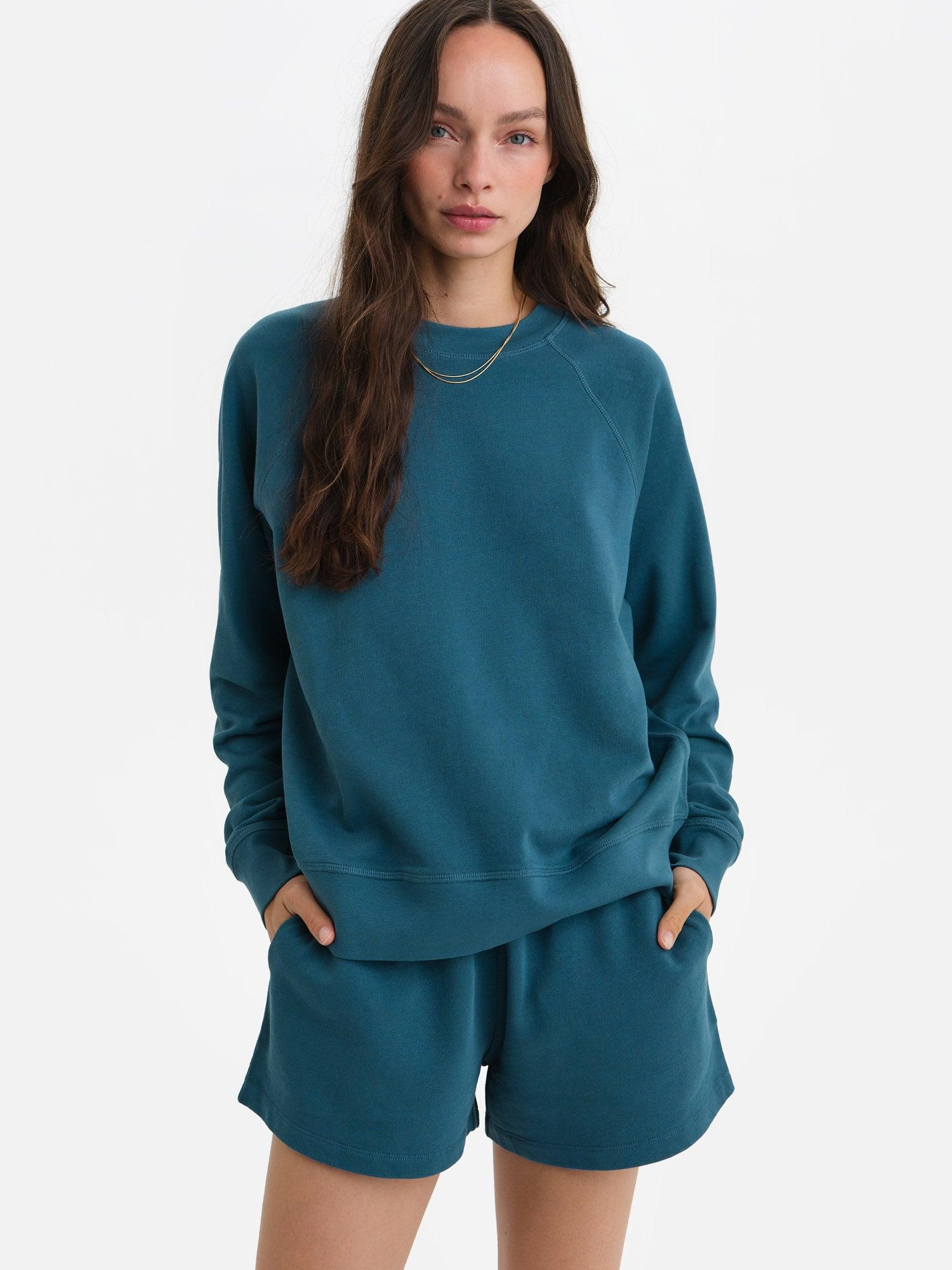 Organic Lightweight Terry Raglan Sweatshirt Female Product Image