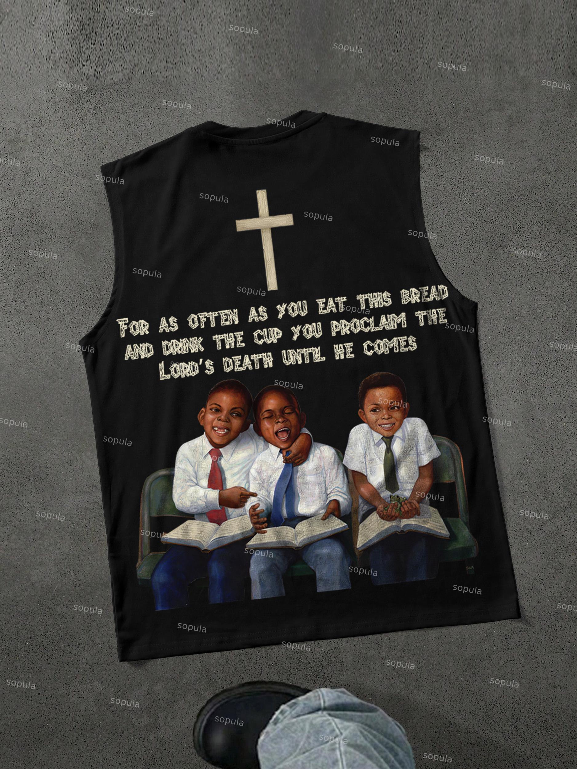 Men's First Sunday Graphic Tank Top Sleeveless Shirt Product Image