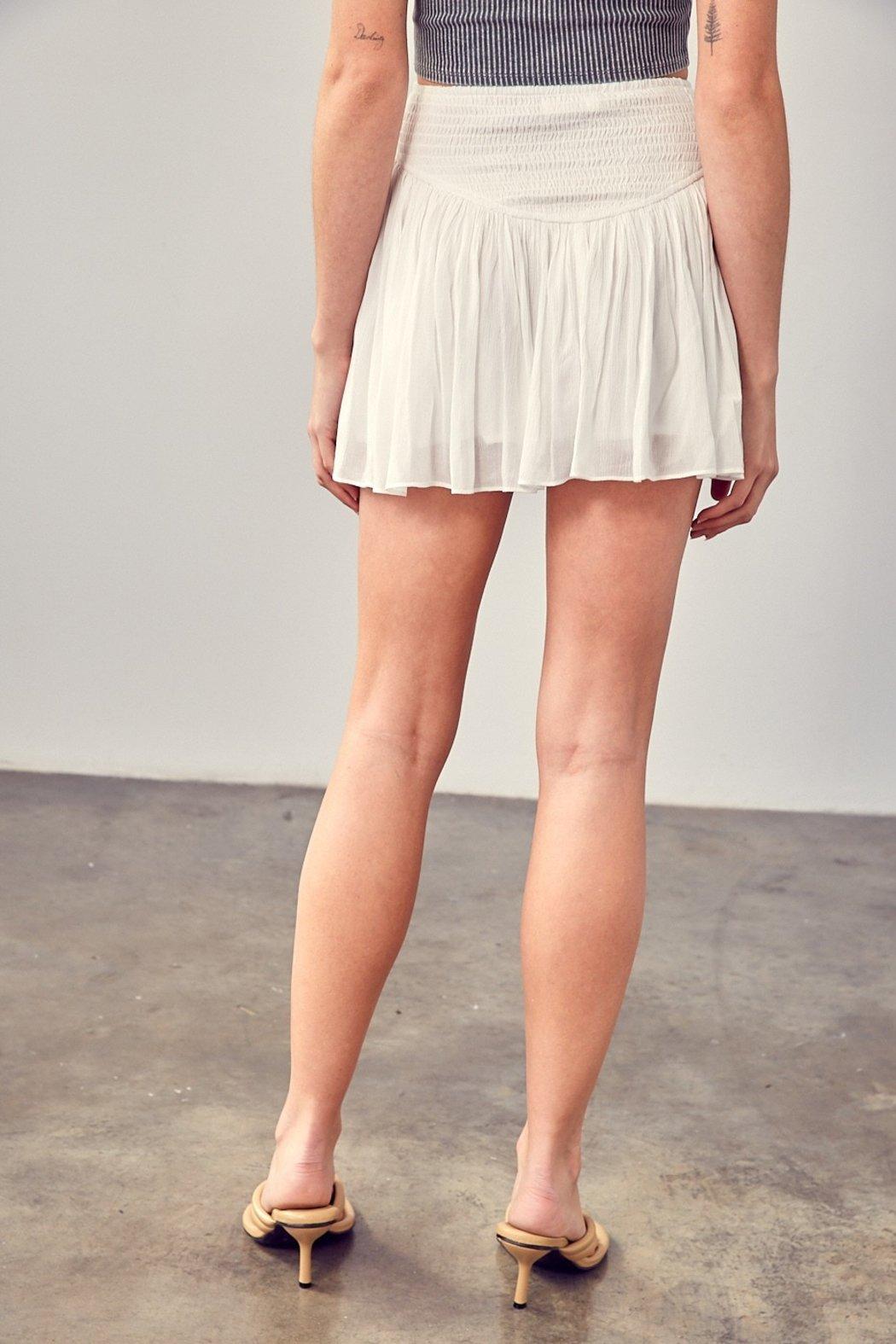 Button Detail Skirt Product Image