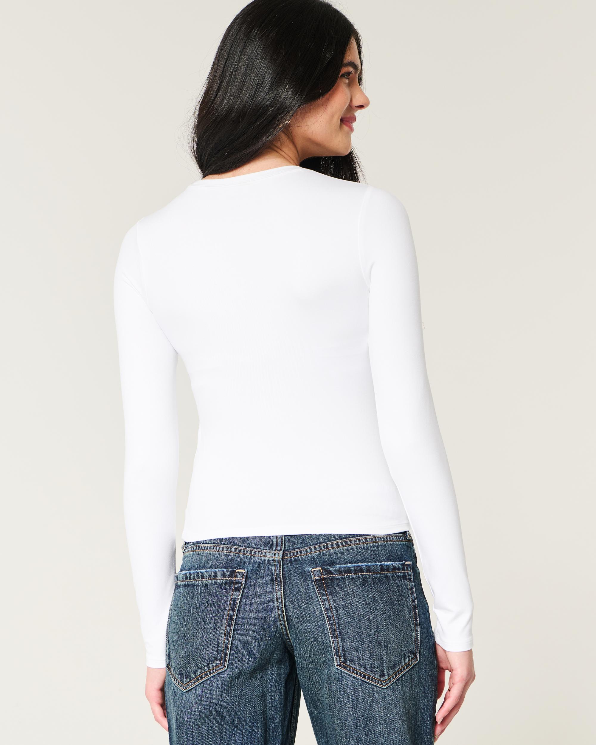 Soft Stretch Seamless Fabric Crew Top Product Image