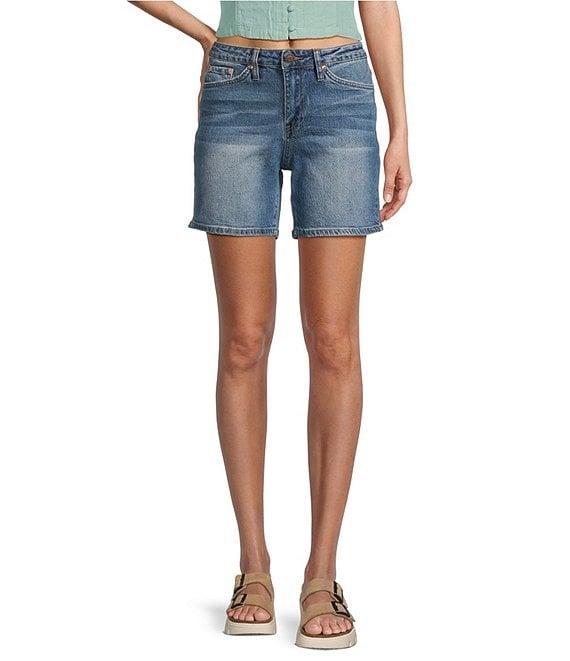 YMI Jeanswear Mid Rise 5-Pocket Shorts Product Image
