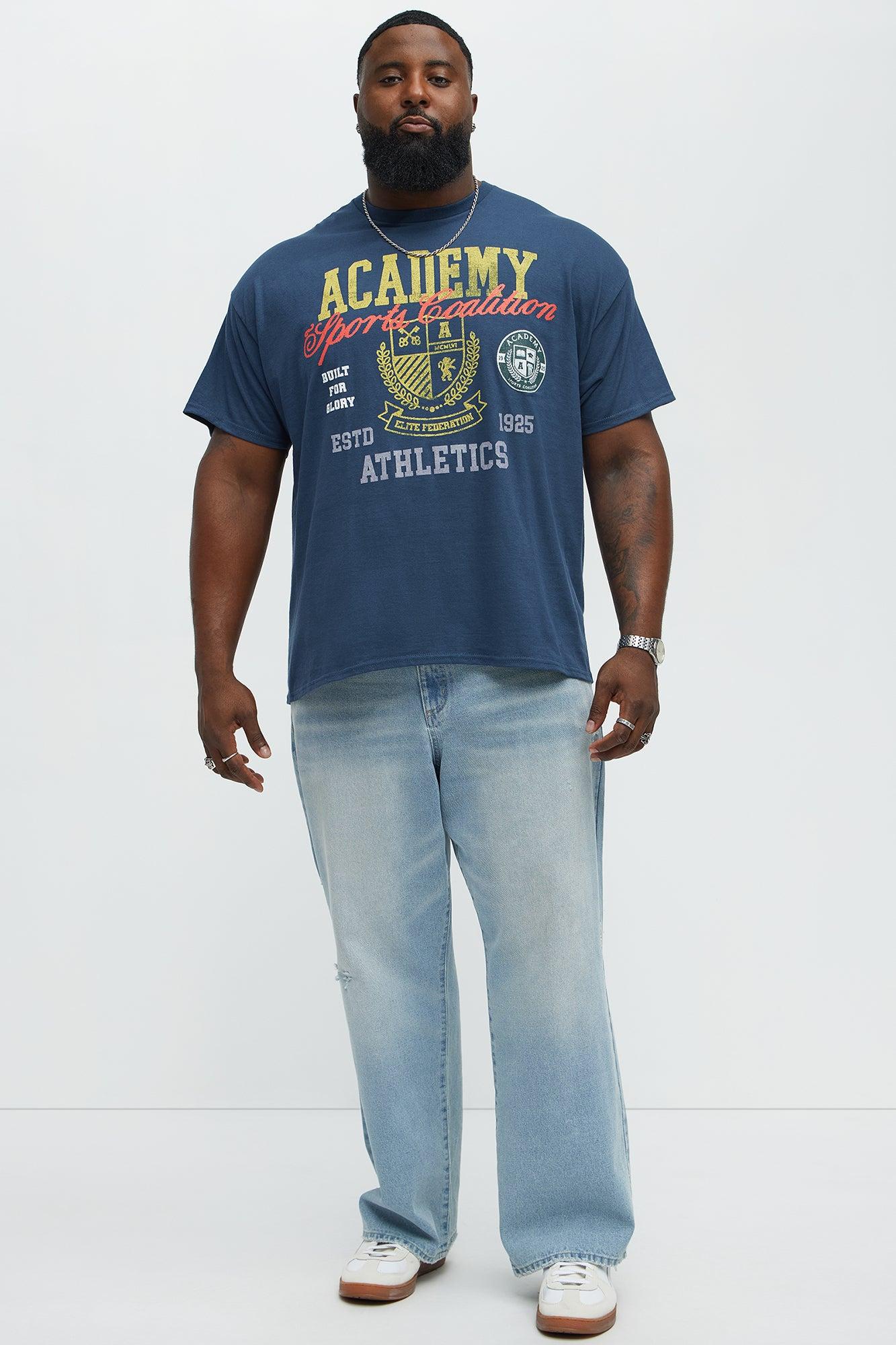Academy Athletics Short Sleeve Tee - Blue Male Product Image