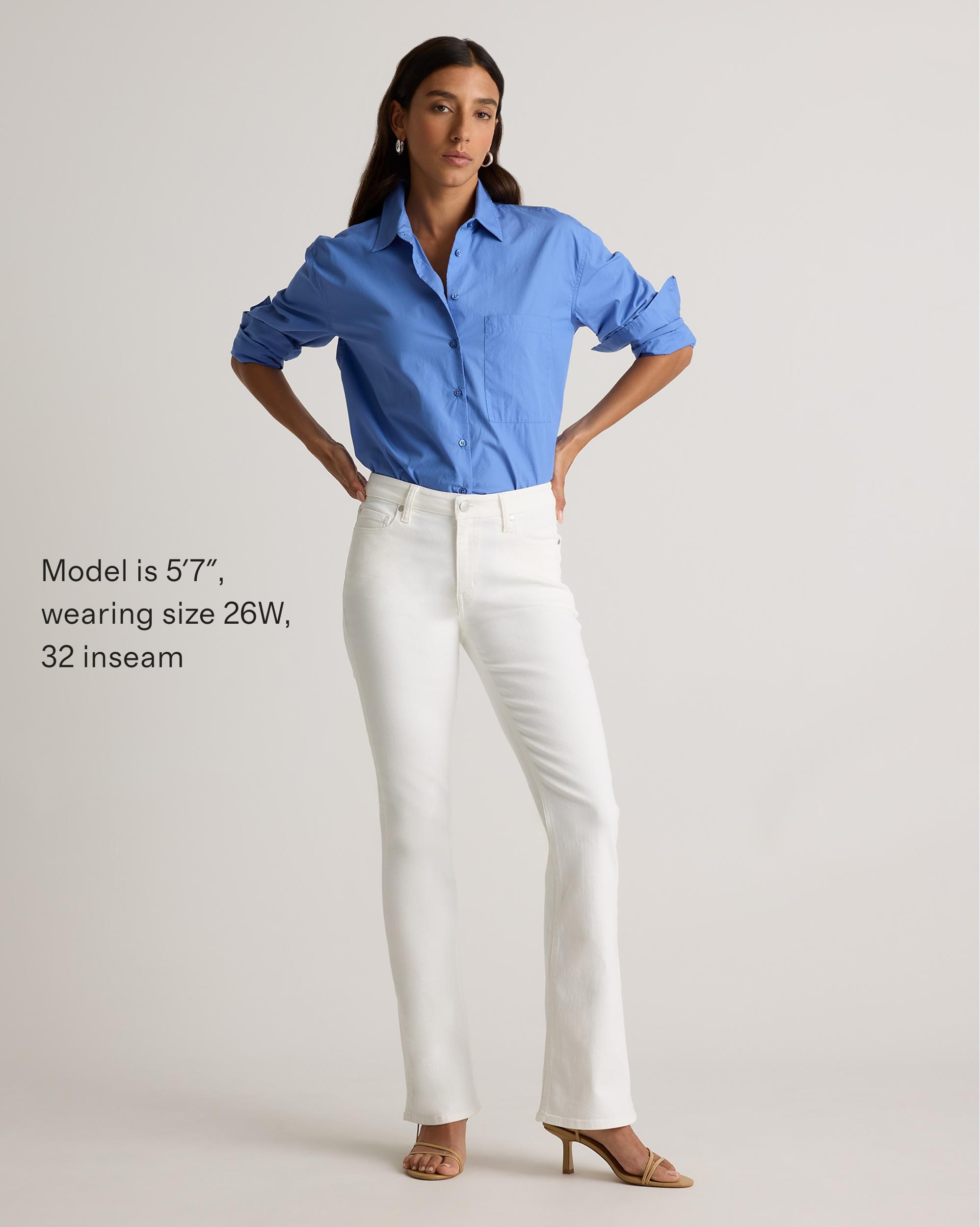 Quince | Women's Luna Stretch Flare Jeans Organic Cotton Product Image