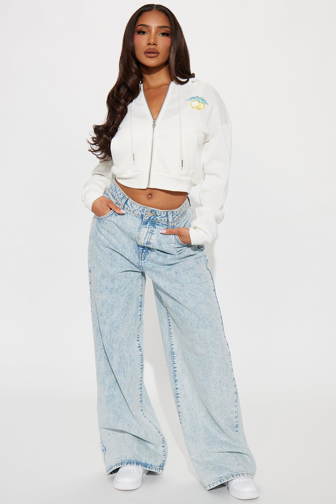 Off To Capri Embroidered Hoodie - White/combo Product Image