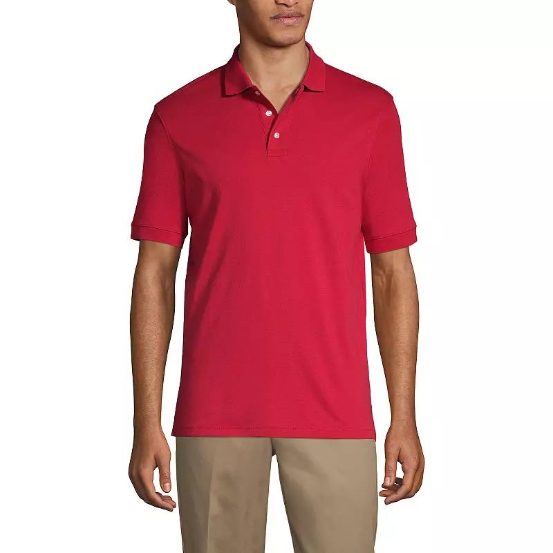 Big & Tall Lands' End School Uniform Short Sleeve Interlock Polo, Men's,  Product Image