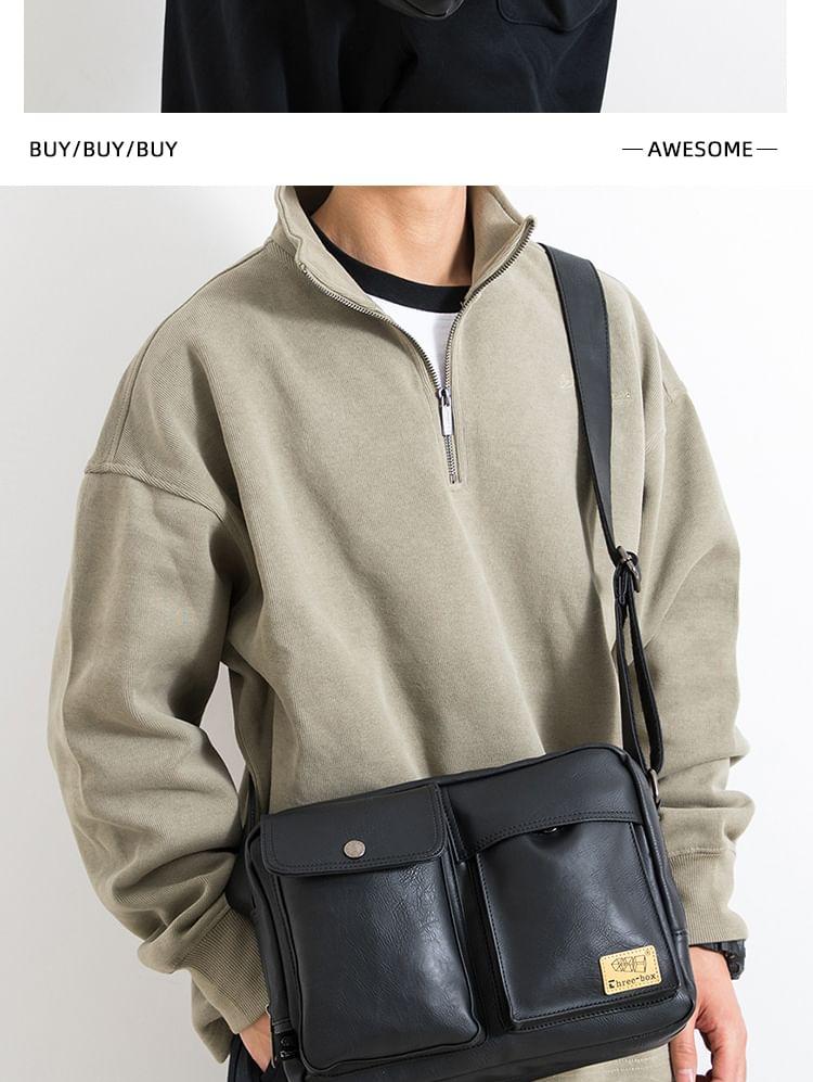 Faux-Leather Crossbody Bag Product Image