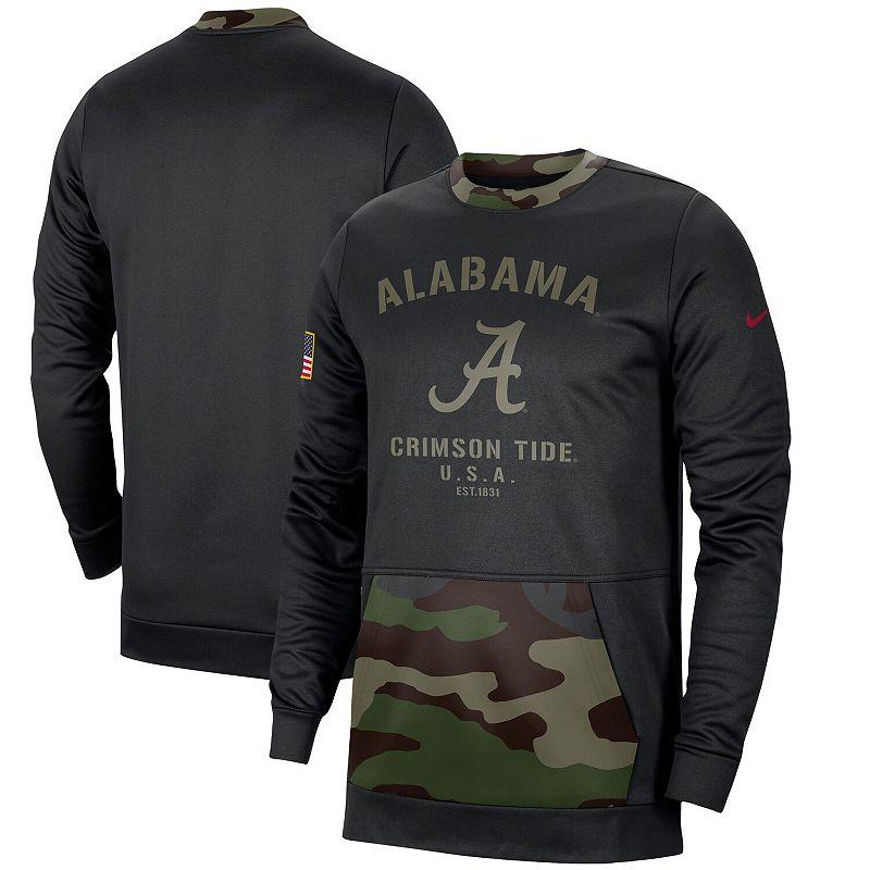 Men's Nike Black/Camo LSU Tigers Military Appreciation Performance Pullover Sweatshirt,  Product Image