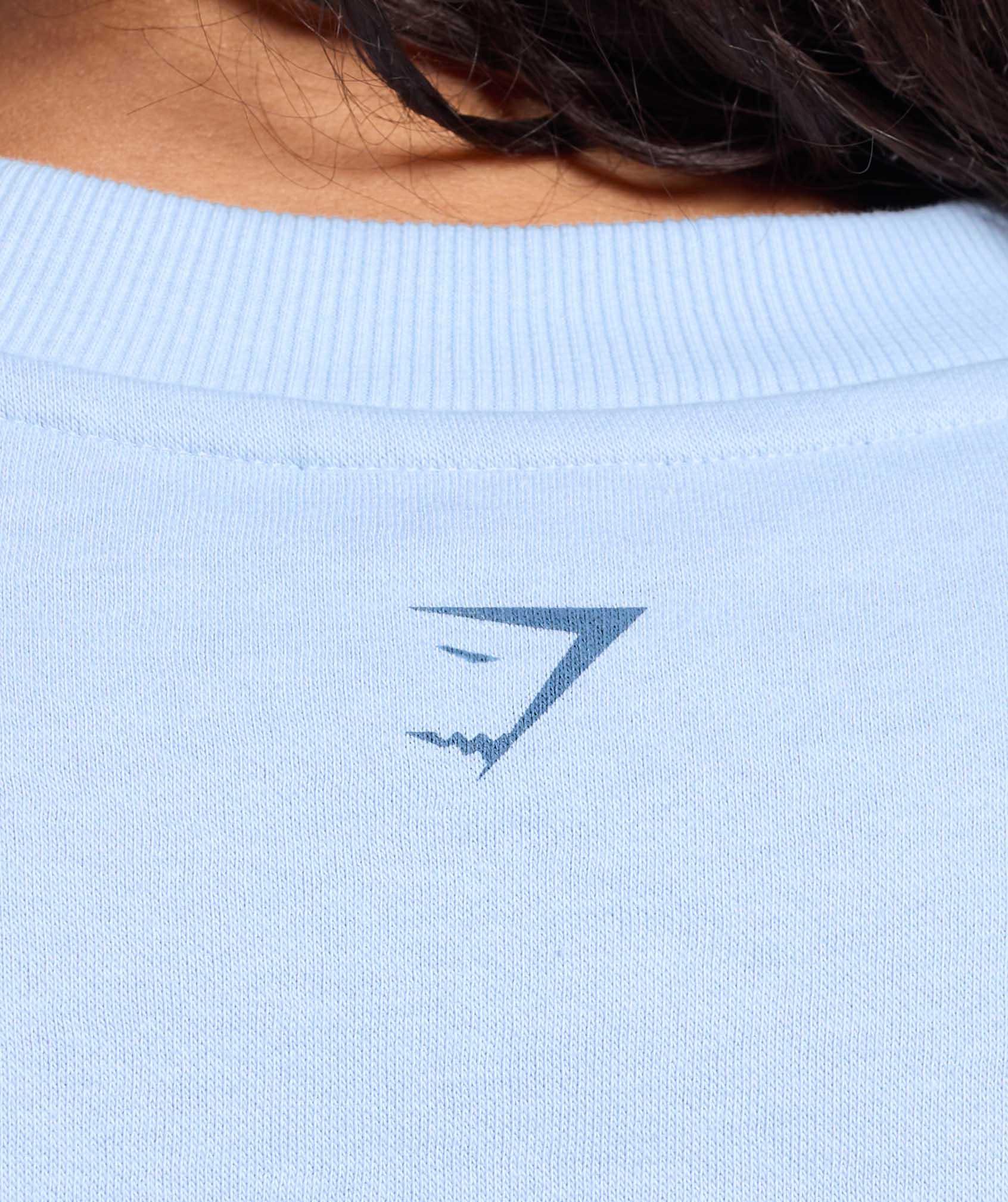 Gymshark Graphic Illustration Pullover - Gentle Blue Female Product Image