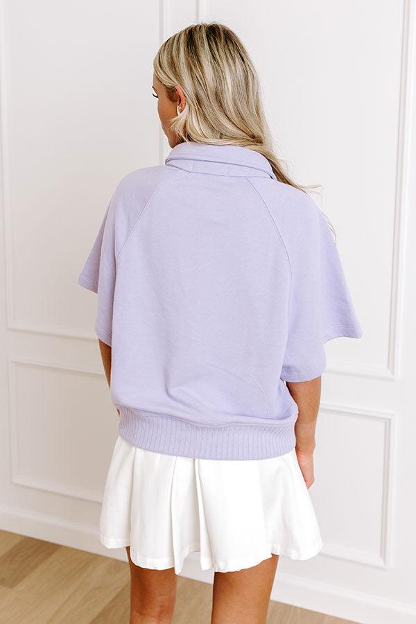 Casual Ease Sweatshirt in Lavender Product Image