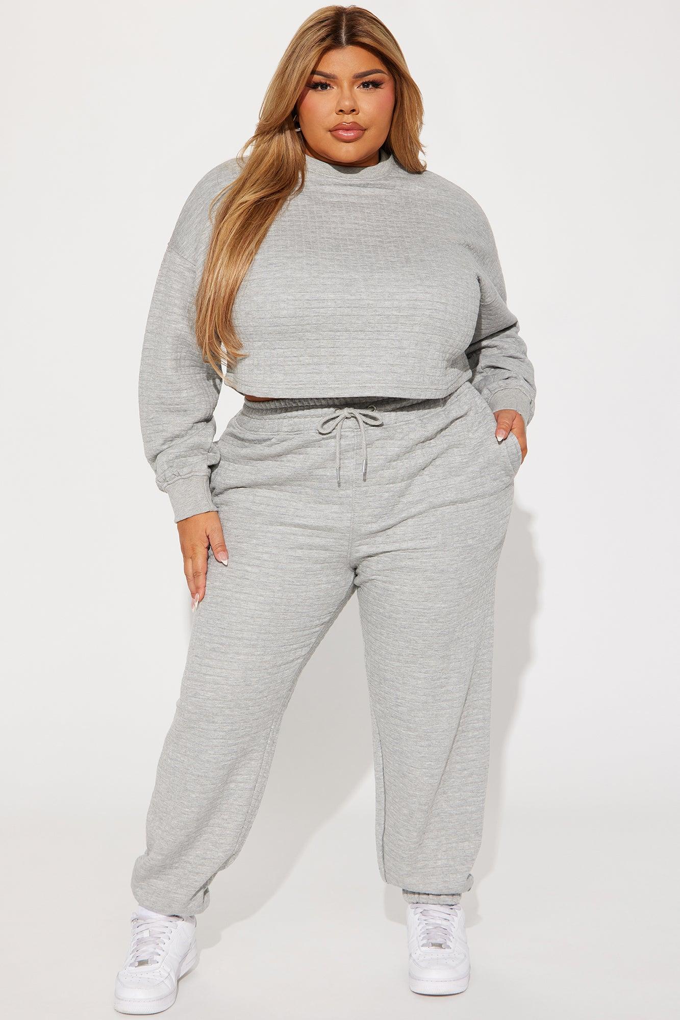 Chill With Me Joggers - Heathered Grey Product Image