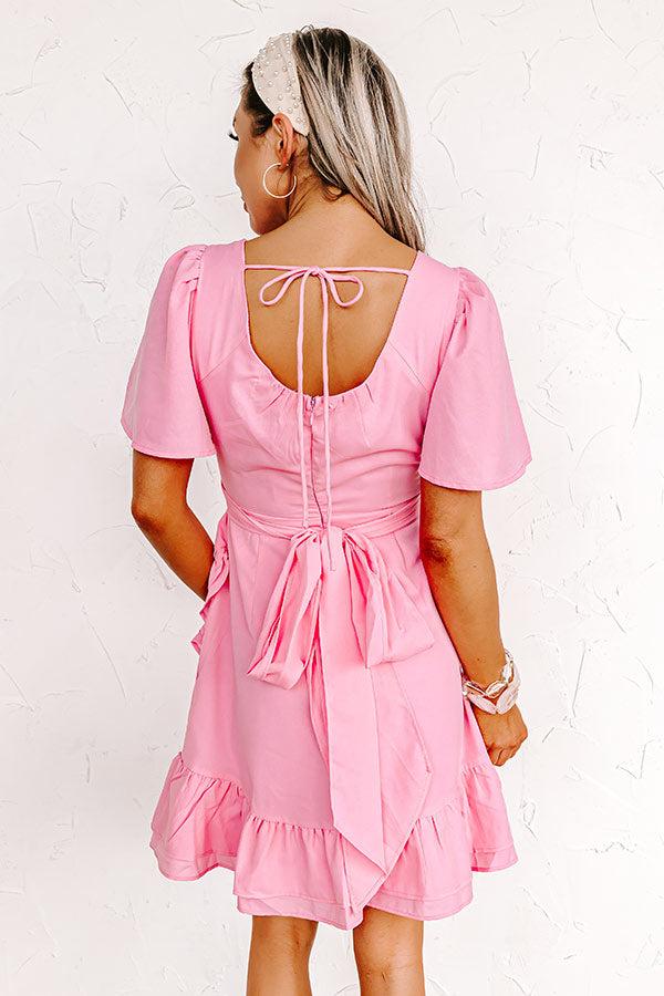 Seriously Sweet Babydoll Dress In Pink Product Image